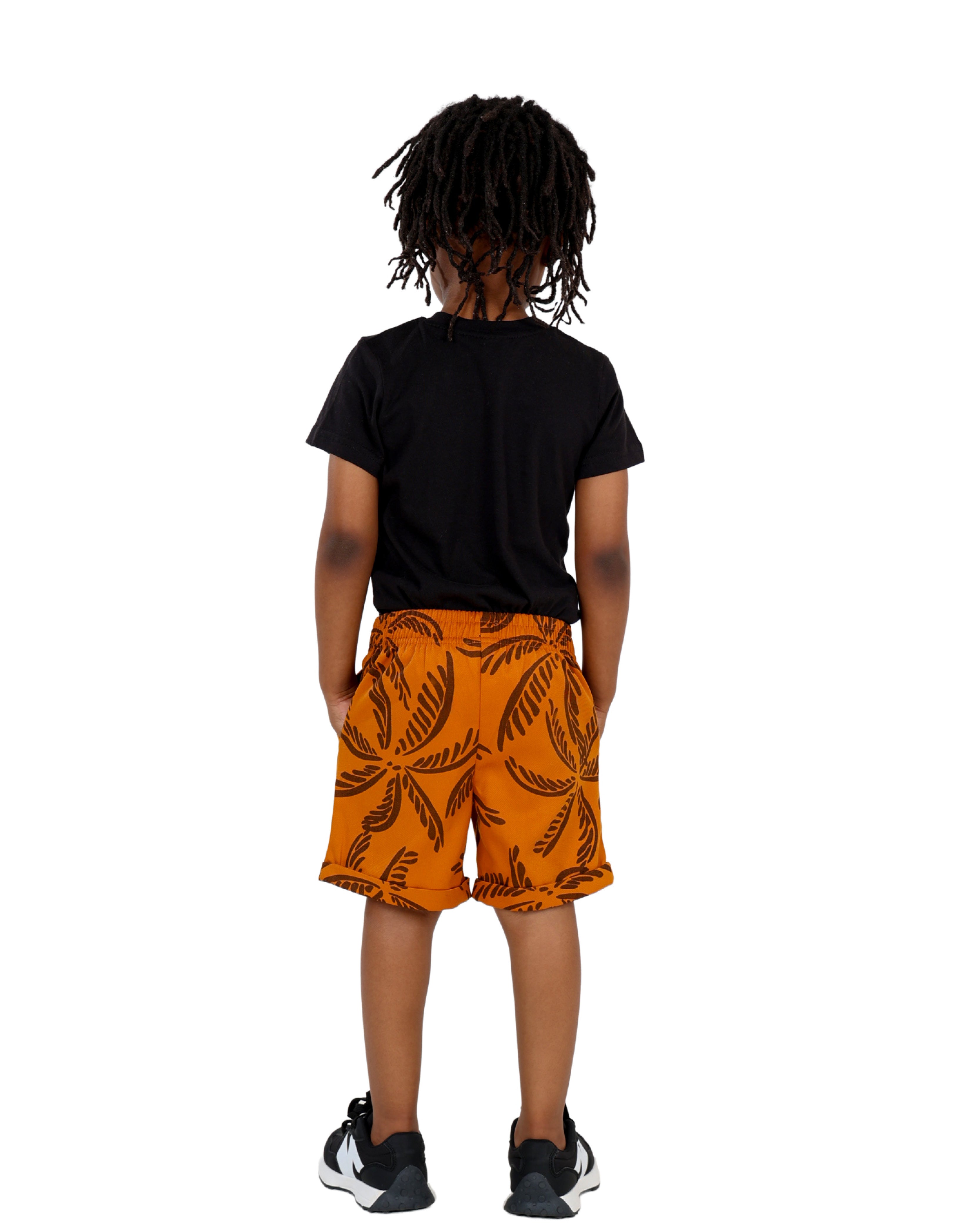 Palm Leaf Print Shorts