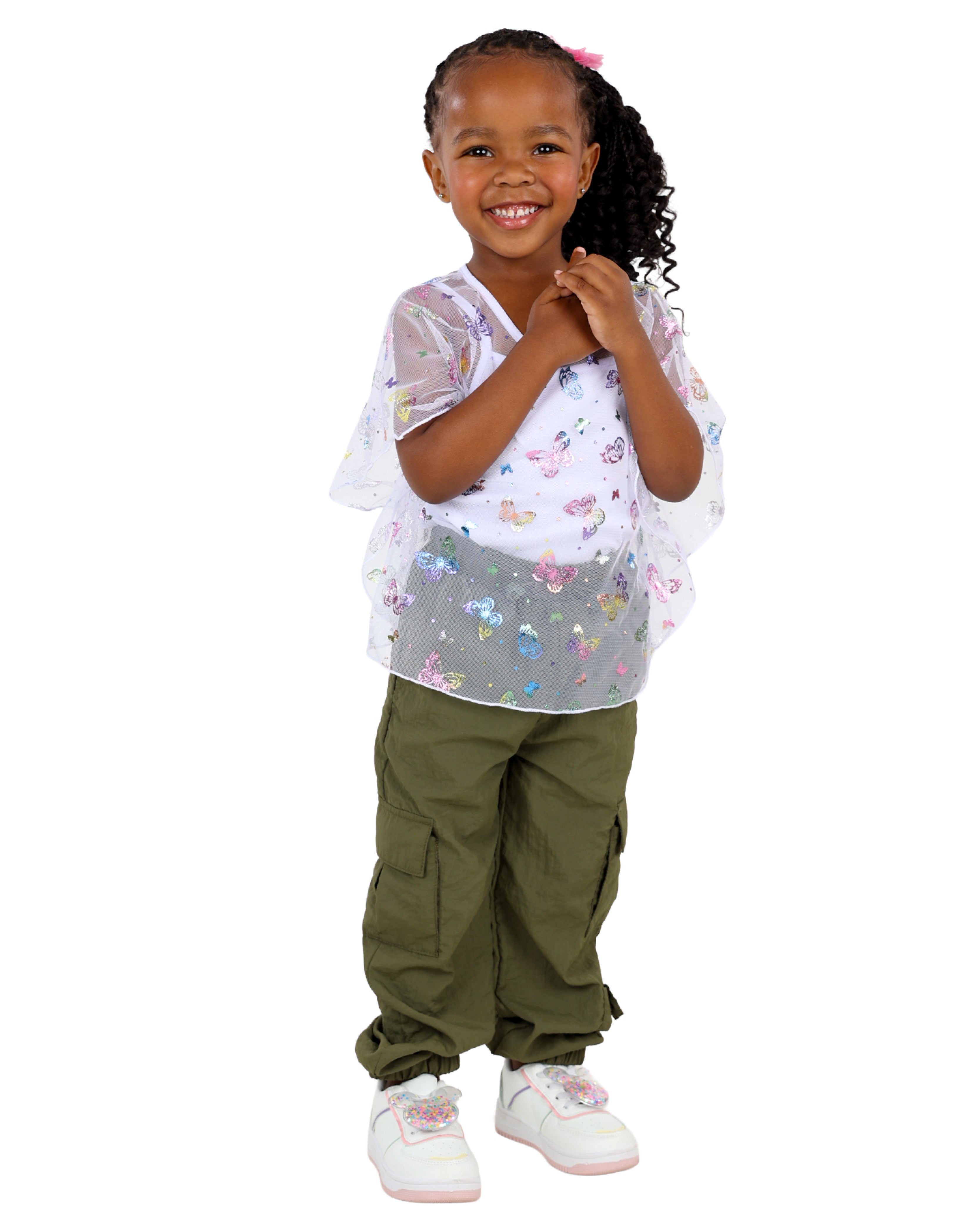 Olive Parachute Cargo Pants