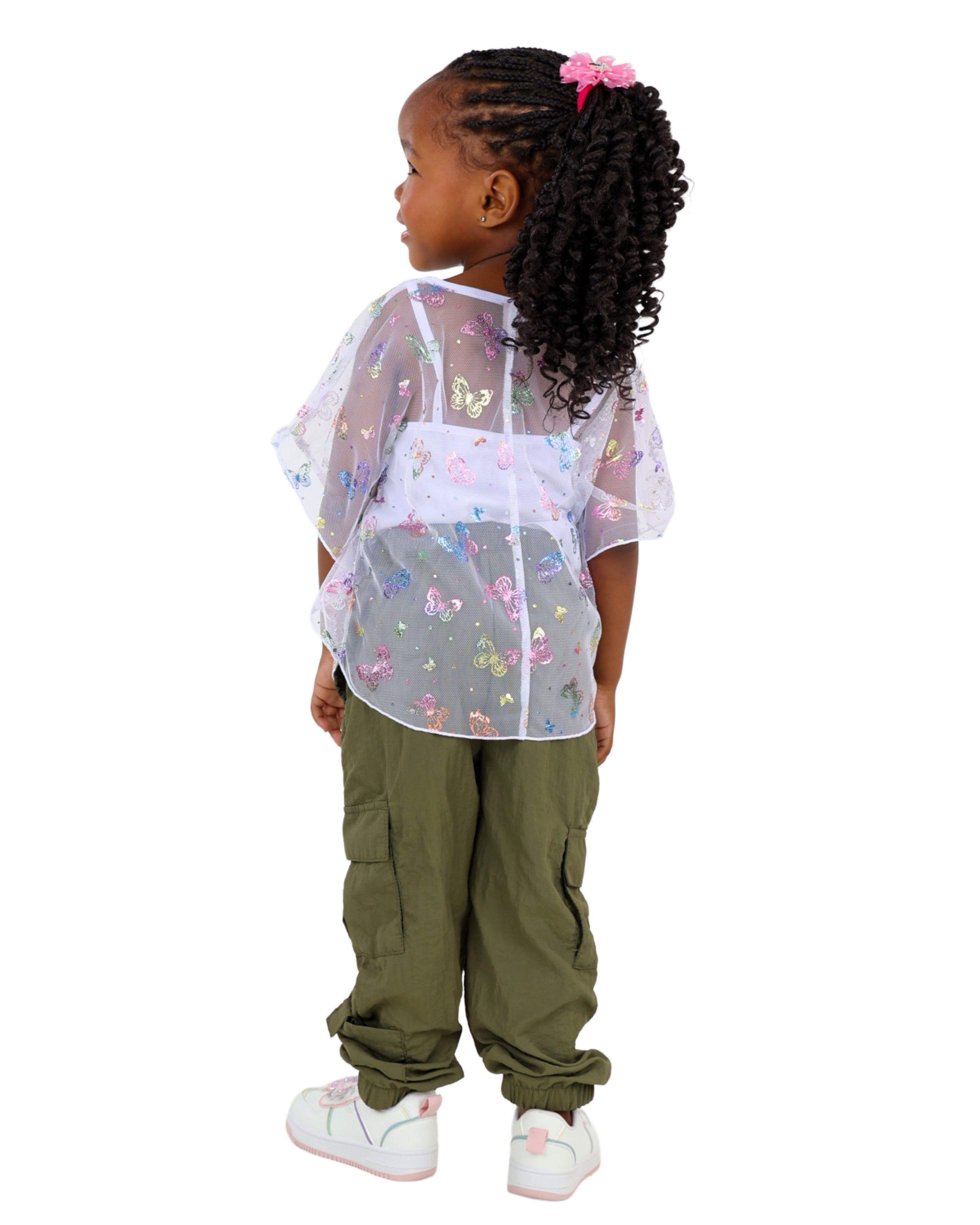 Olive Parachute Cargo Pants