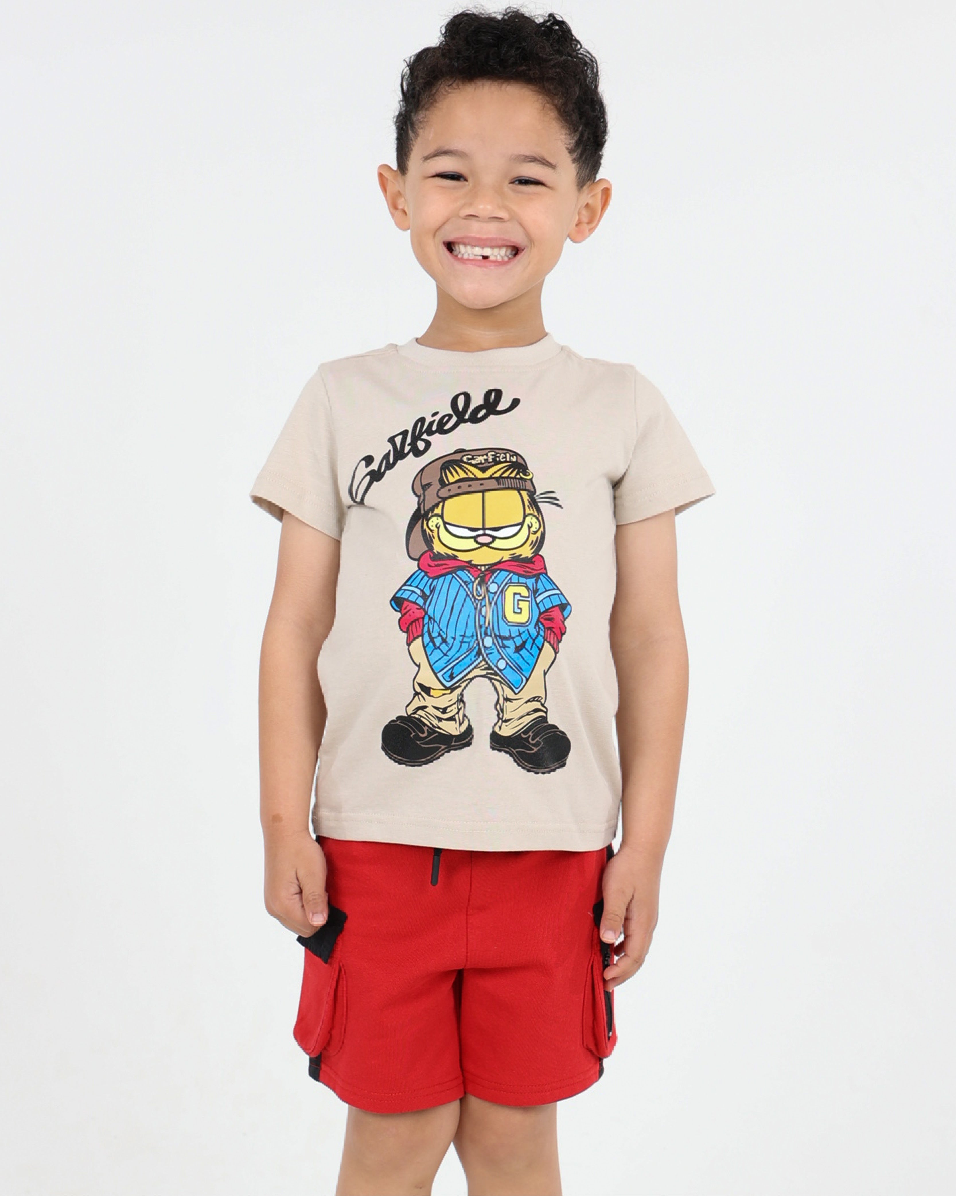 Short Sleeve Garfield Graphic T-Shirt