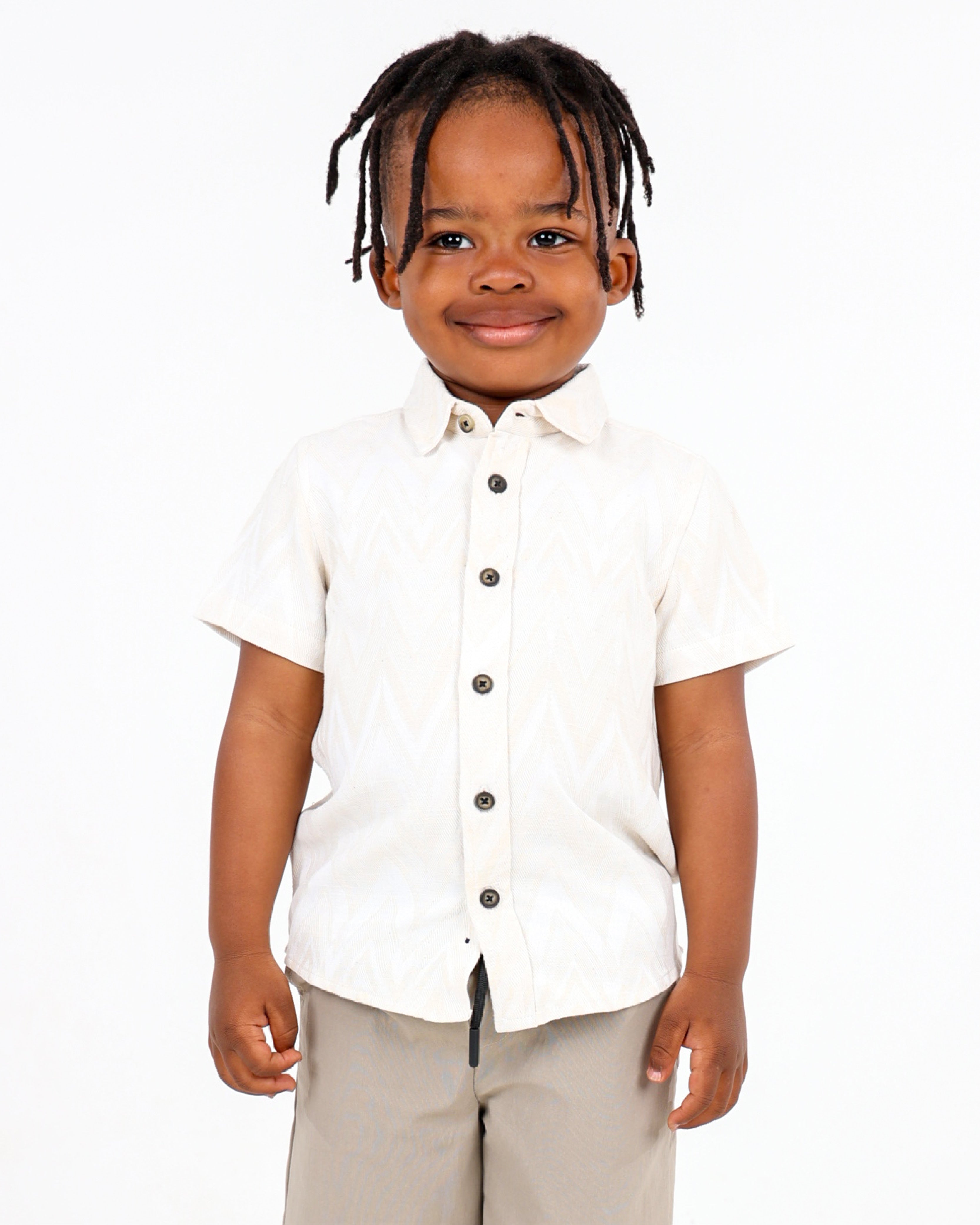 Short Sleeve Jacquard Shirt