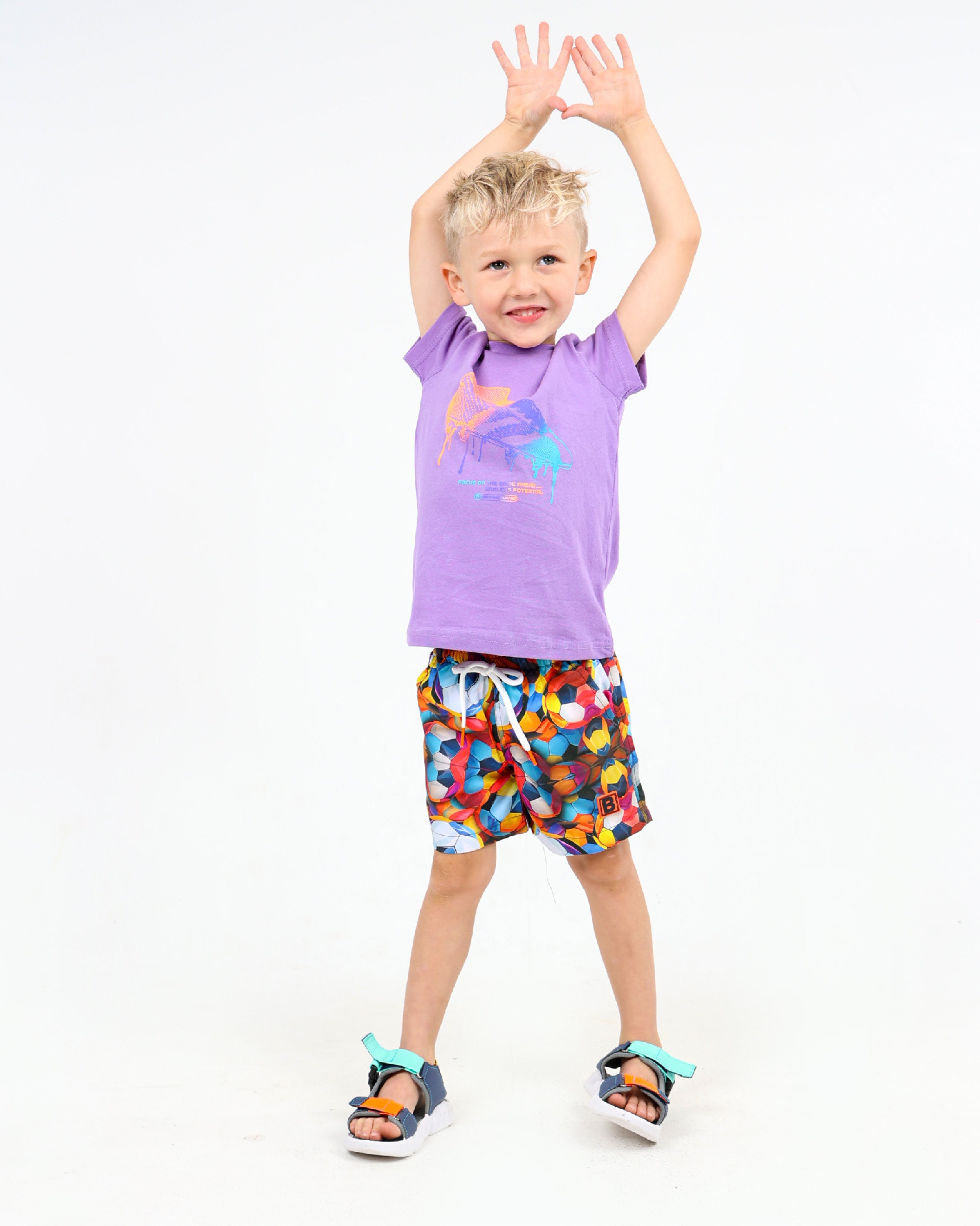 Football Print Shorts