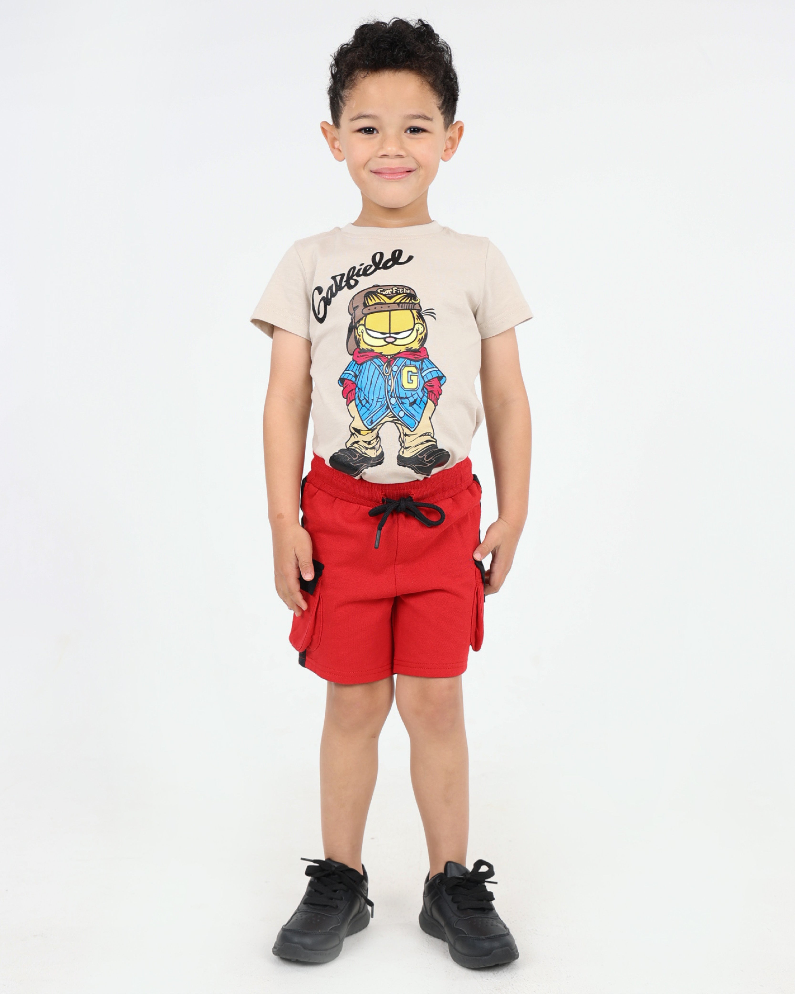 Taslon Contrast Cargo Shorts