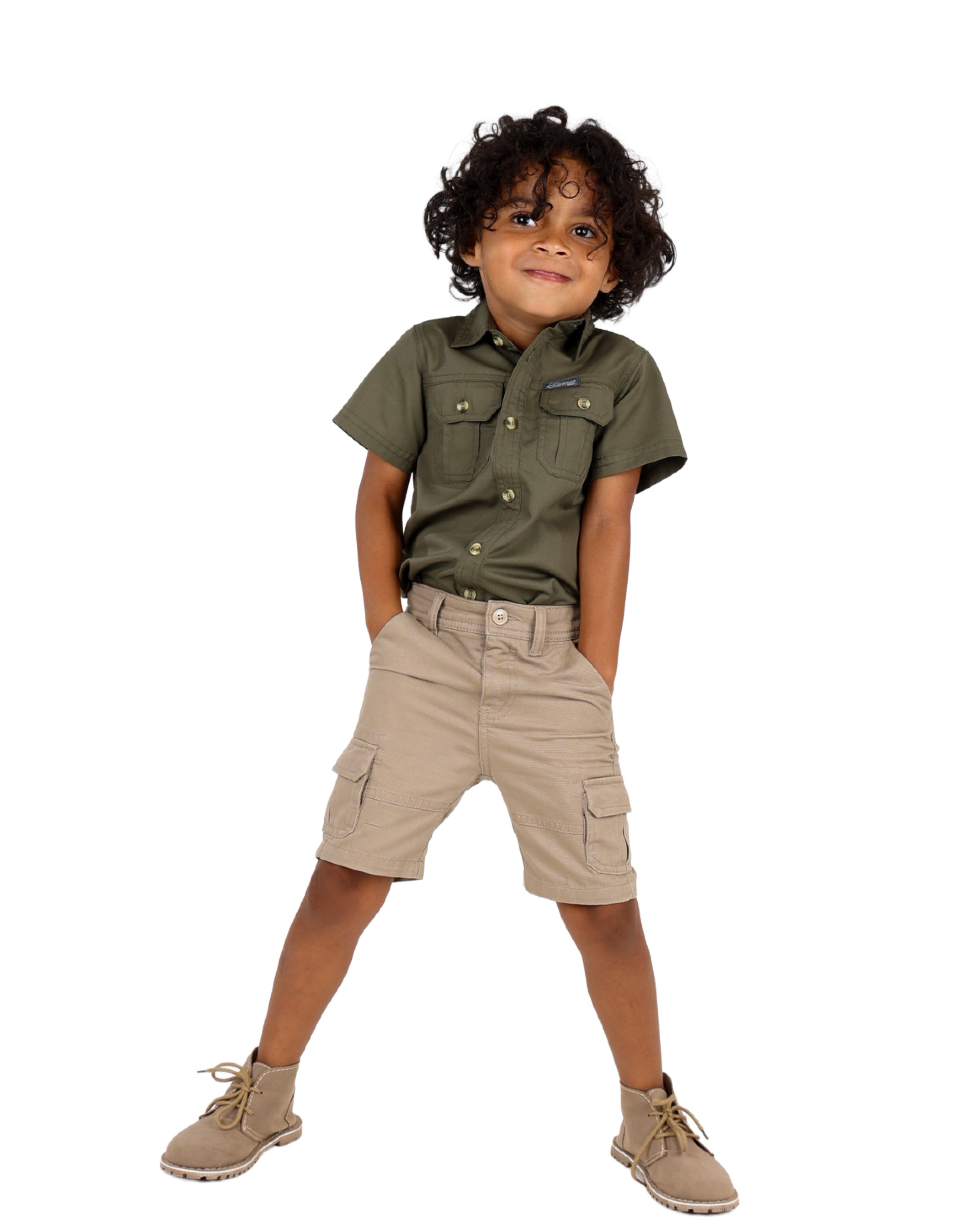 Okavango Beige Cargo Shorts