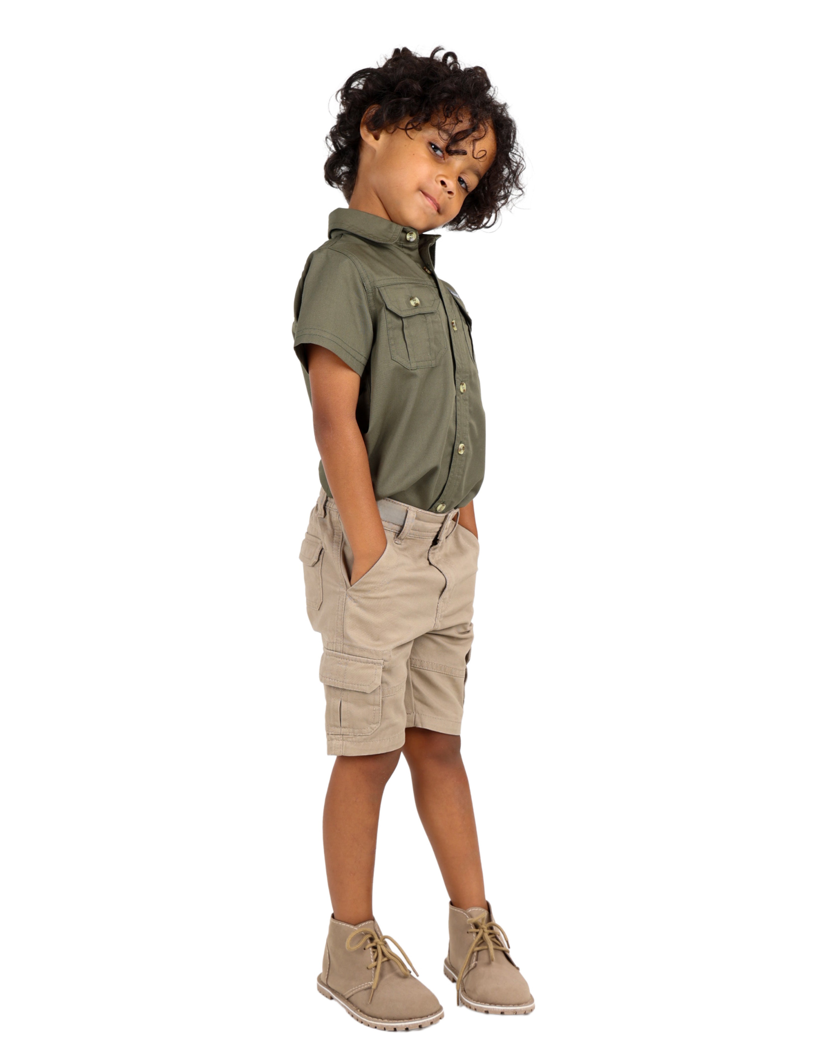 Okavango Beige Cargo Shorts