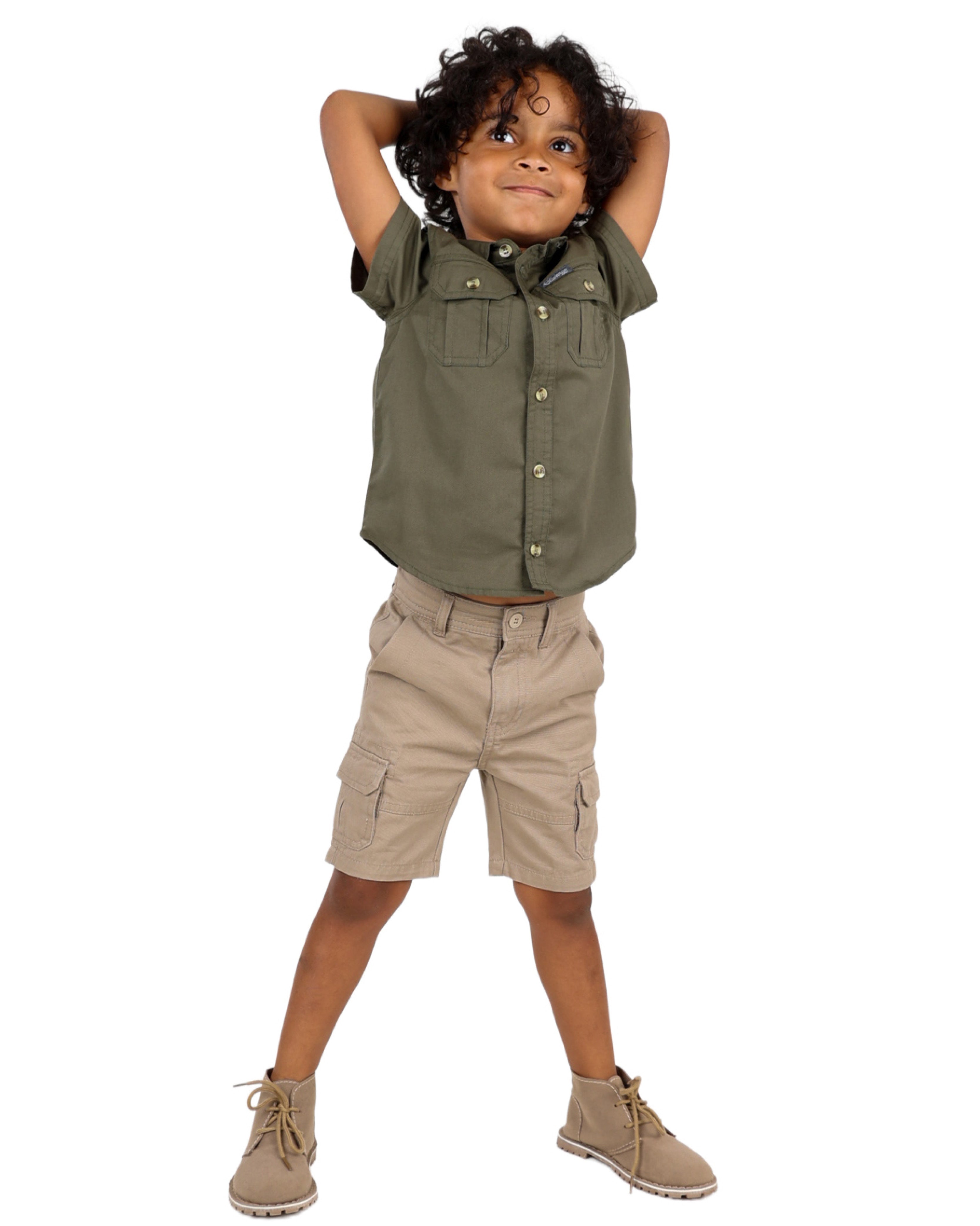 Okavango Beige Cargo Shorts