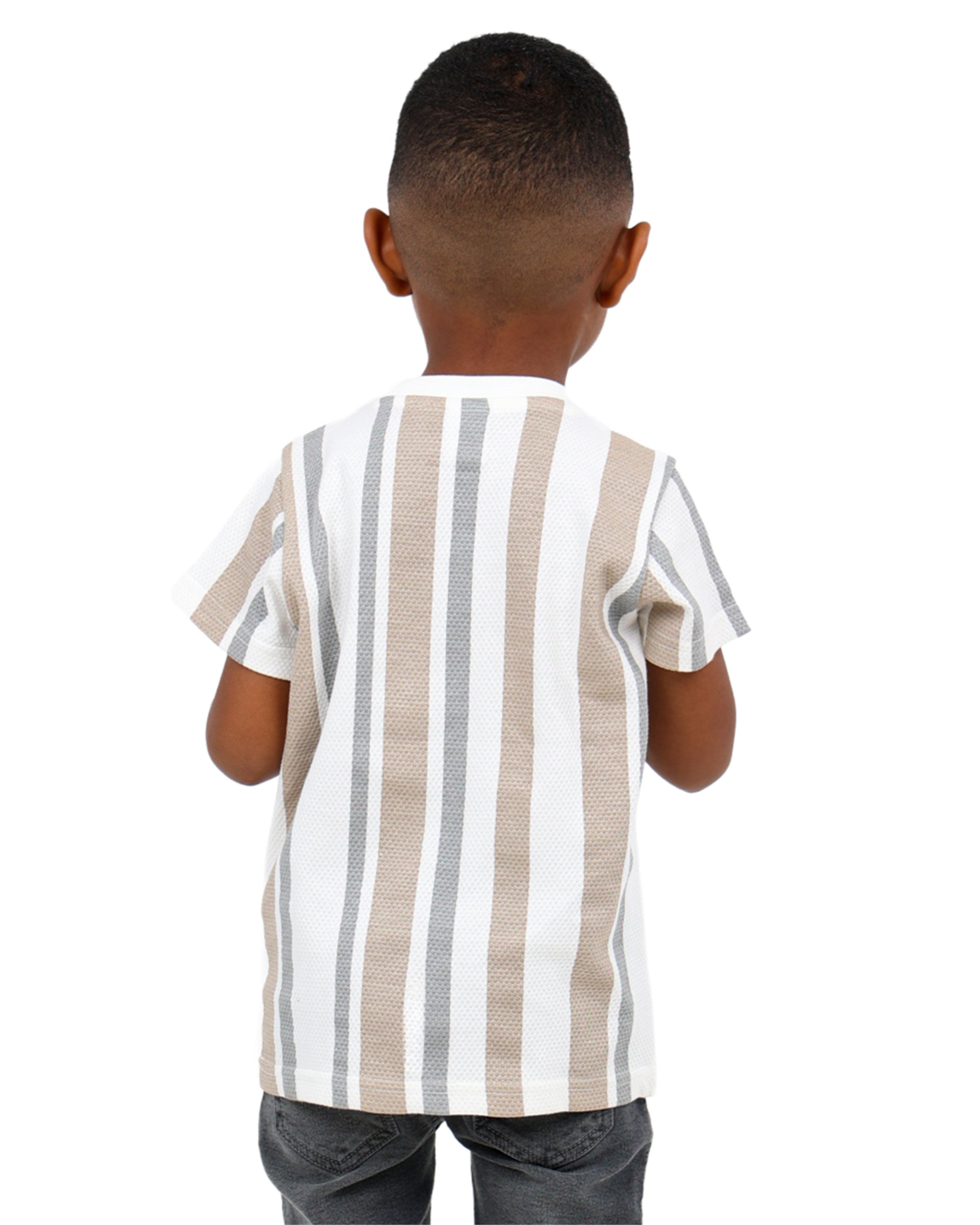 Short Sleeve Textured Stripe T-Shirt (end sept beg oct)