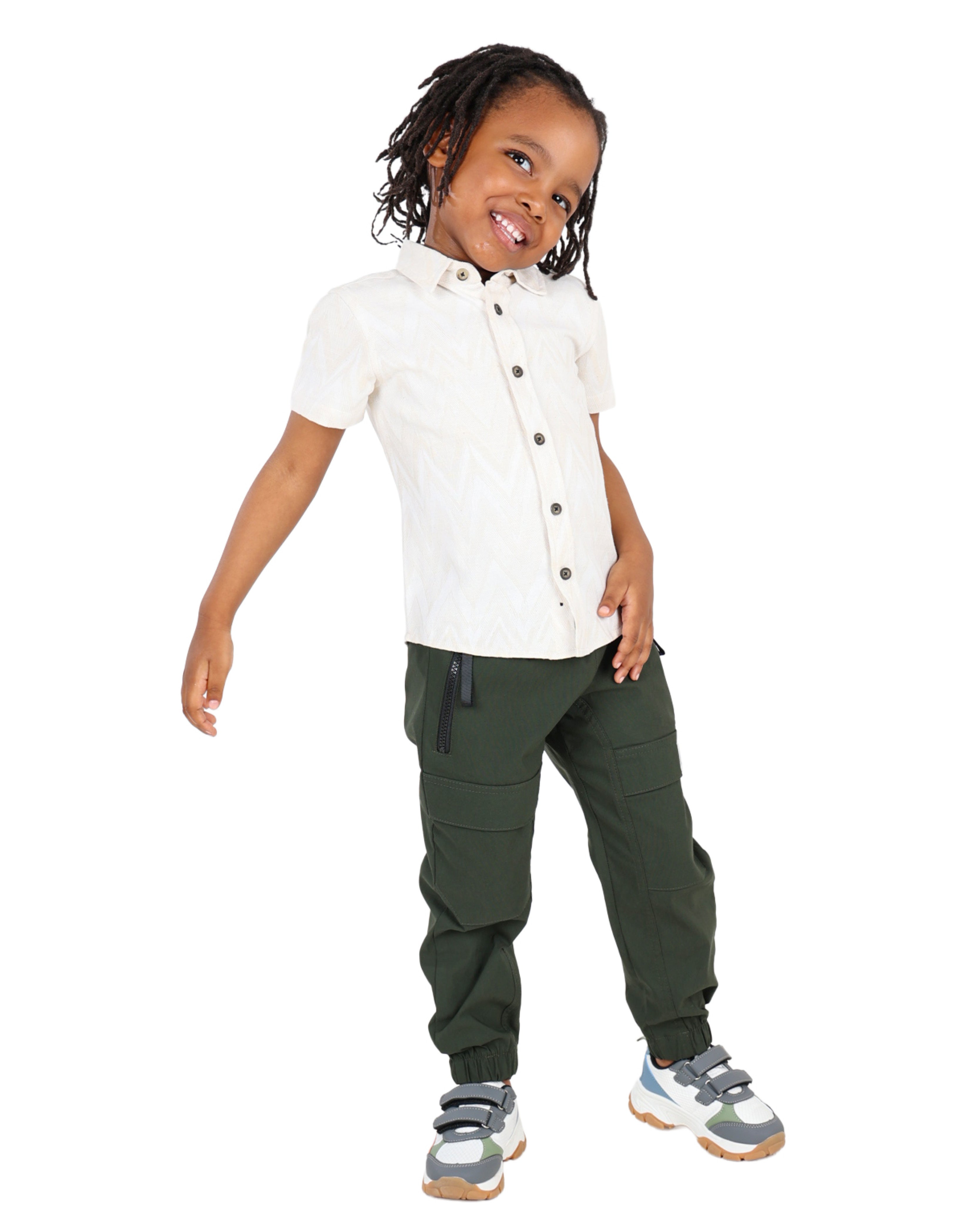 Overlay Pocket Detail Cargo Pants