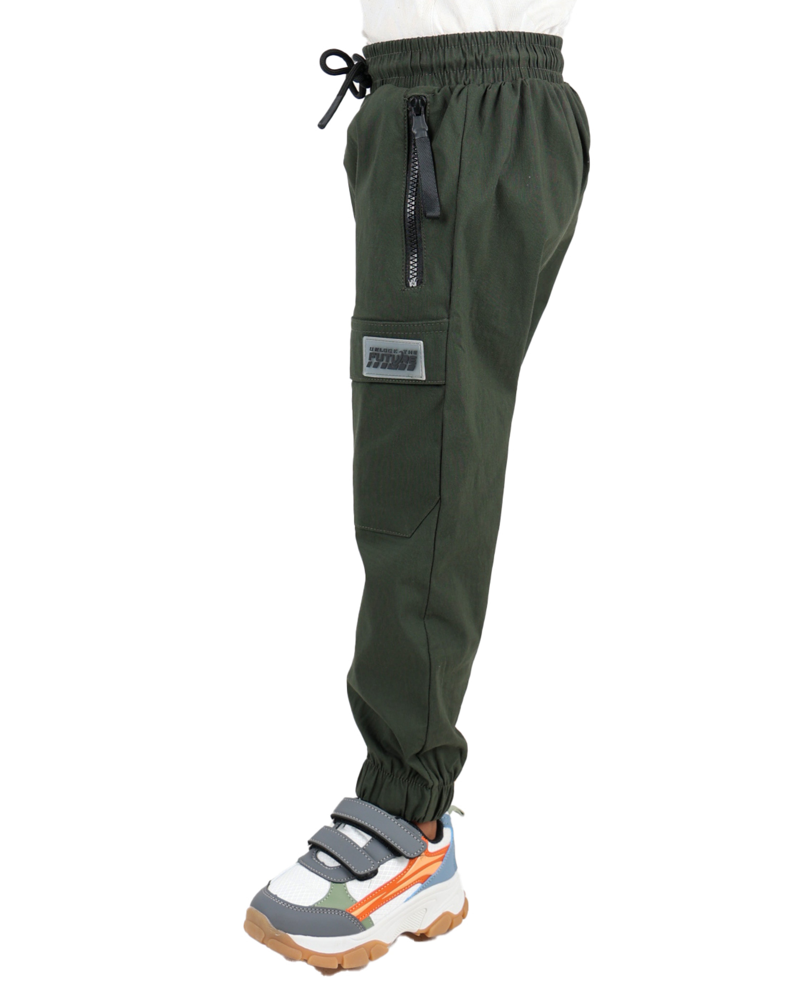 Overlay Pocket Detail Cargo Pants