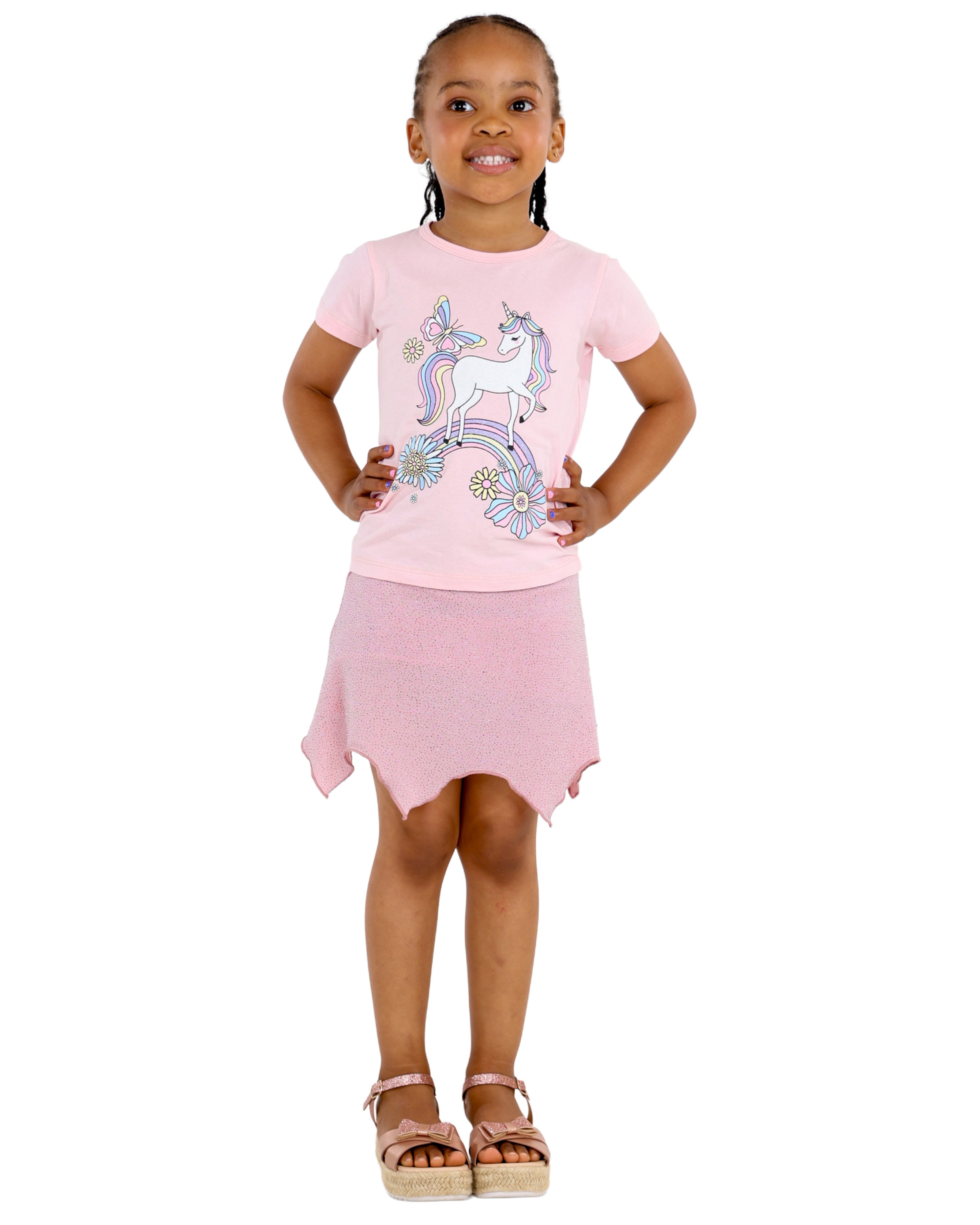 Unicorn & Bow Two Pack Short Sleeve T-Shirts