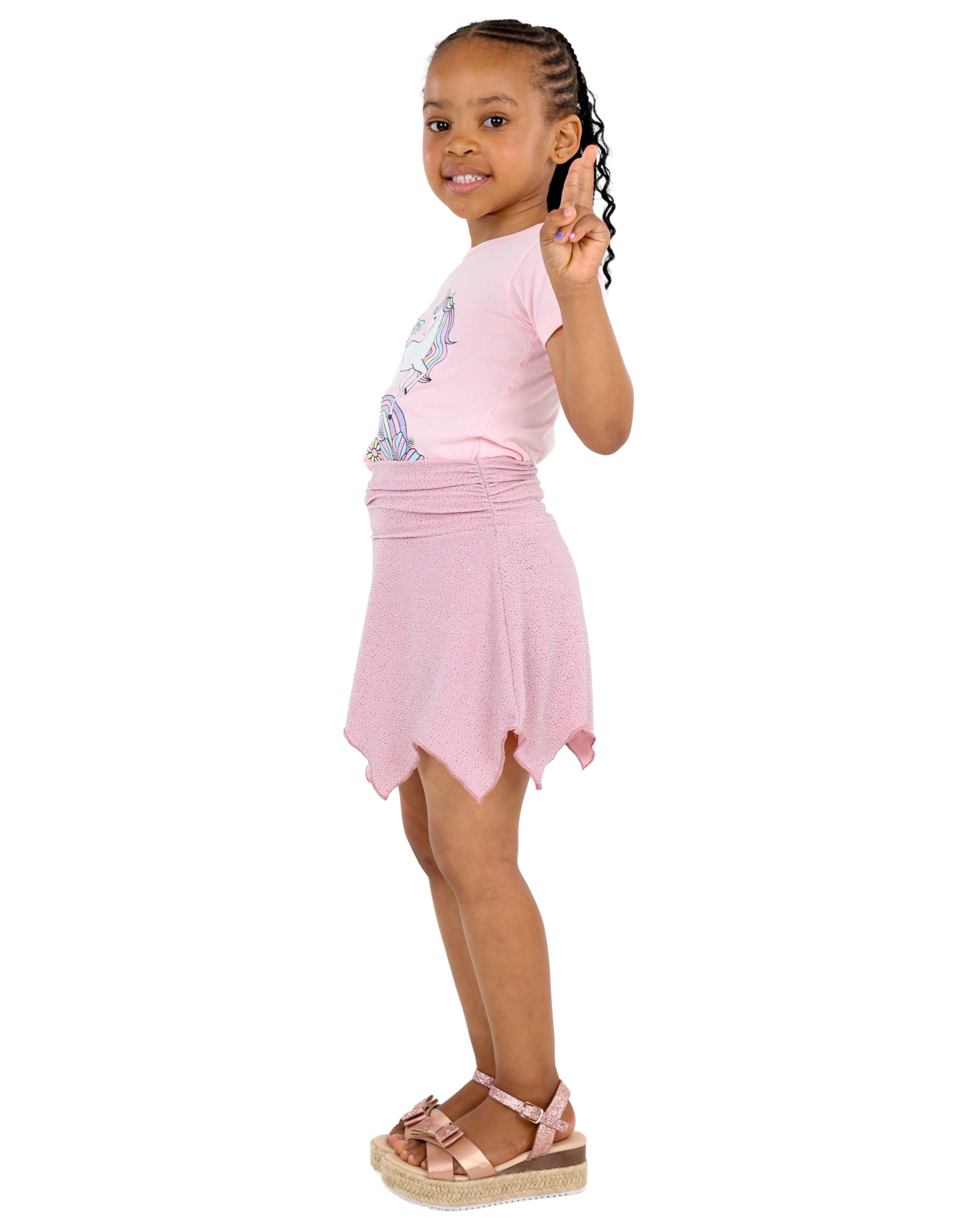 Hanky Hem Lurex Skirt