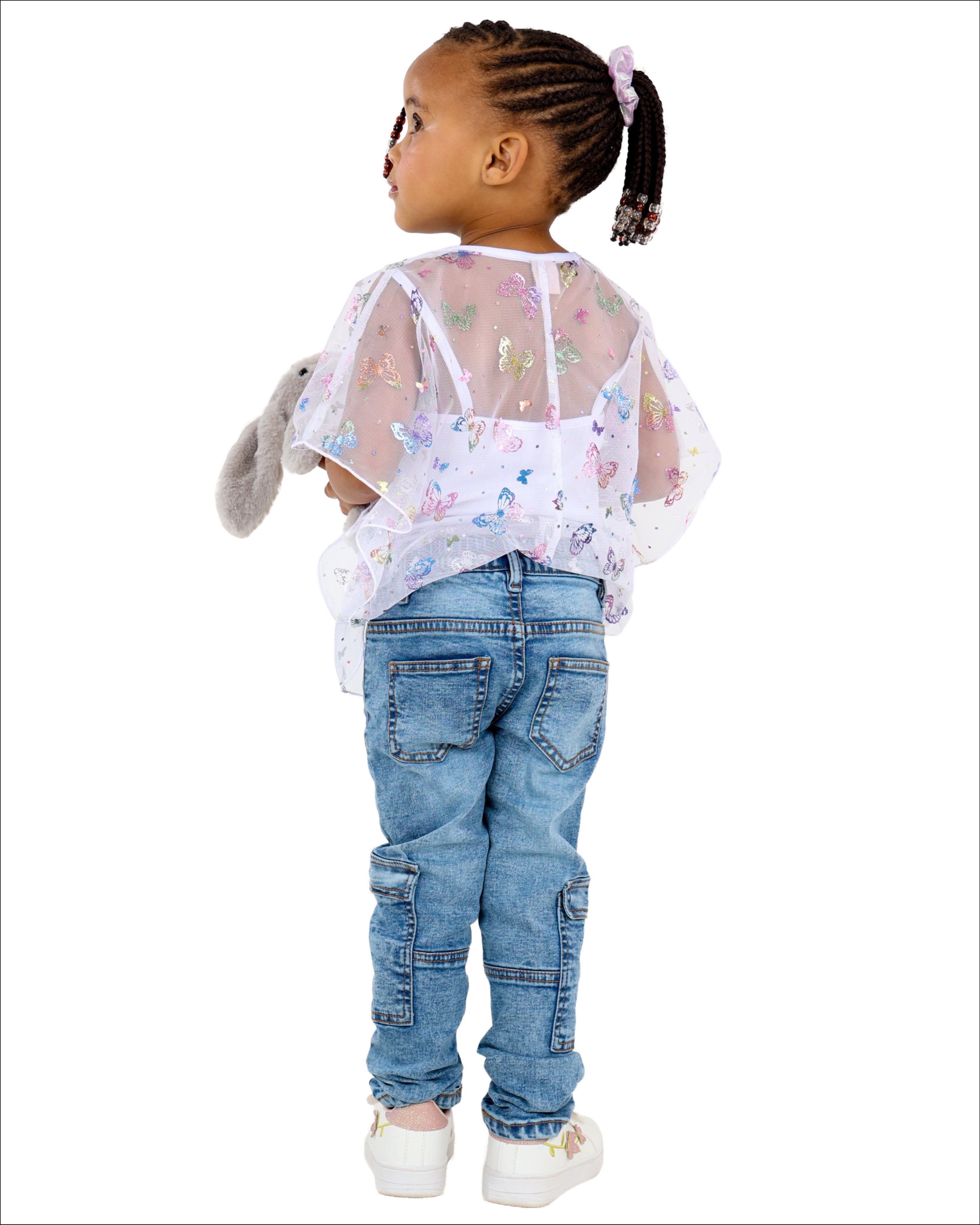 Snow Wash Cargo Stretch Skinny Jeans