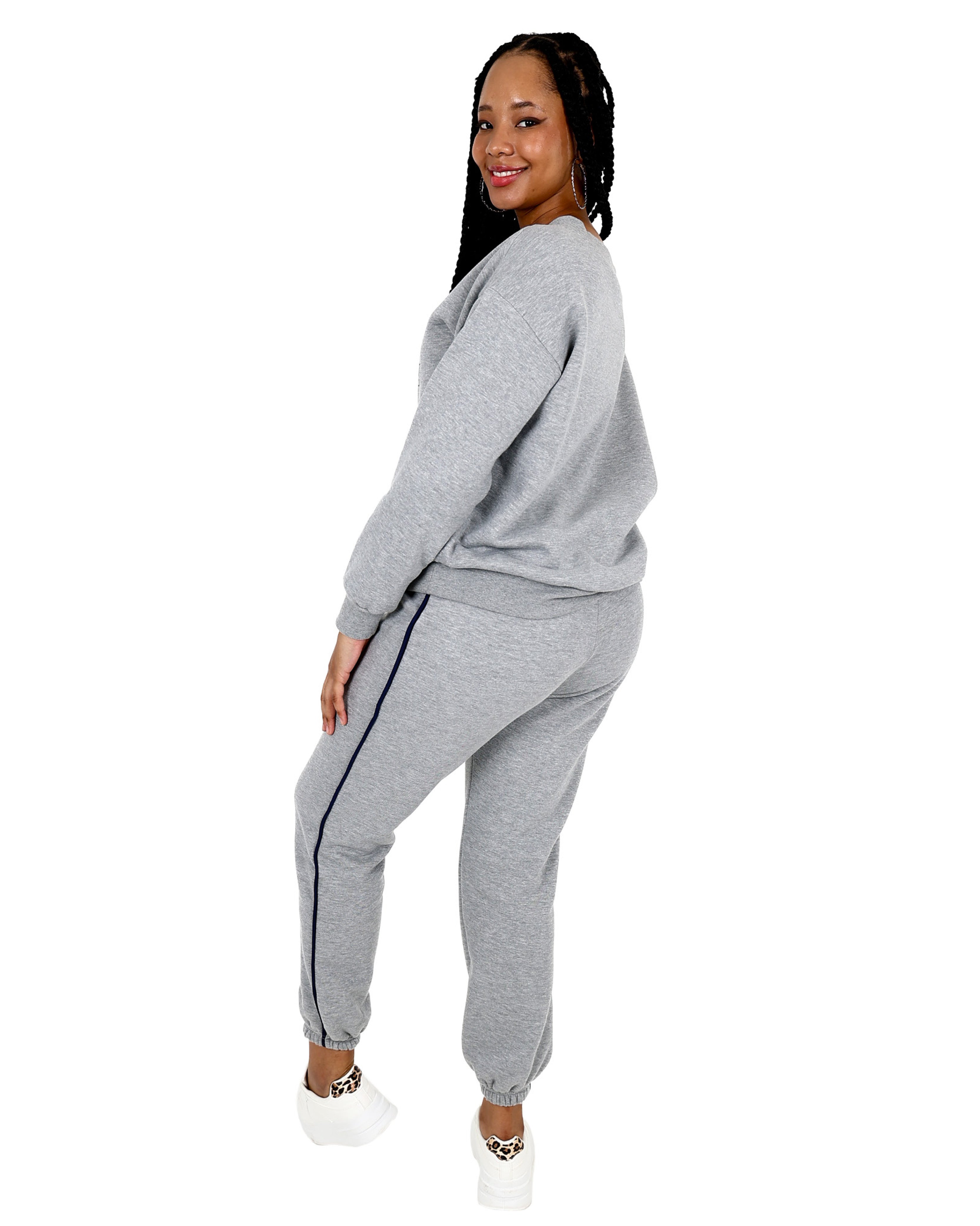 Grey Melange Joggers