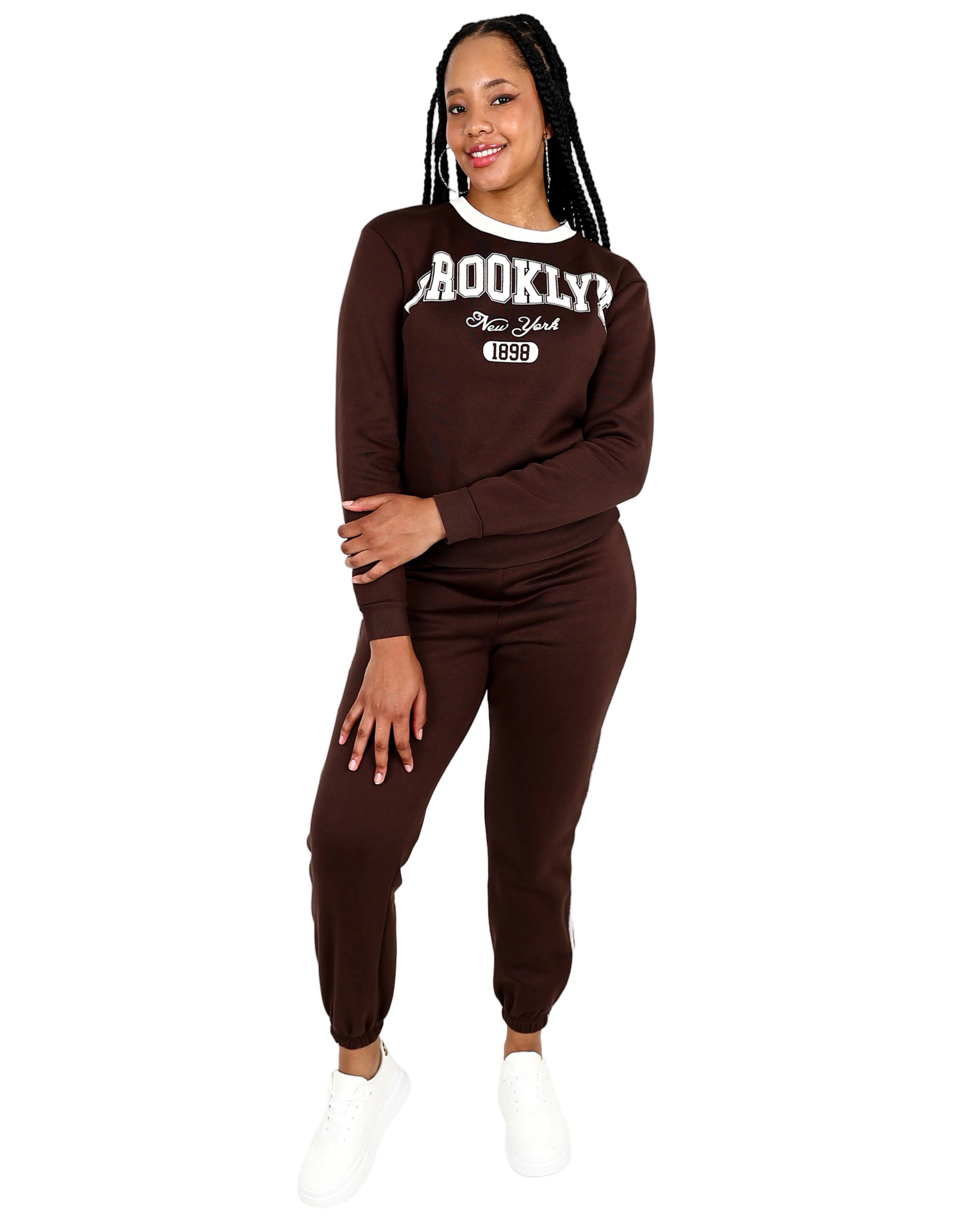 Chocolate Brooklyn Fleece Sweater