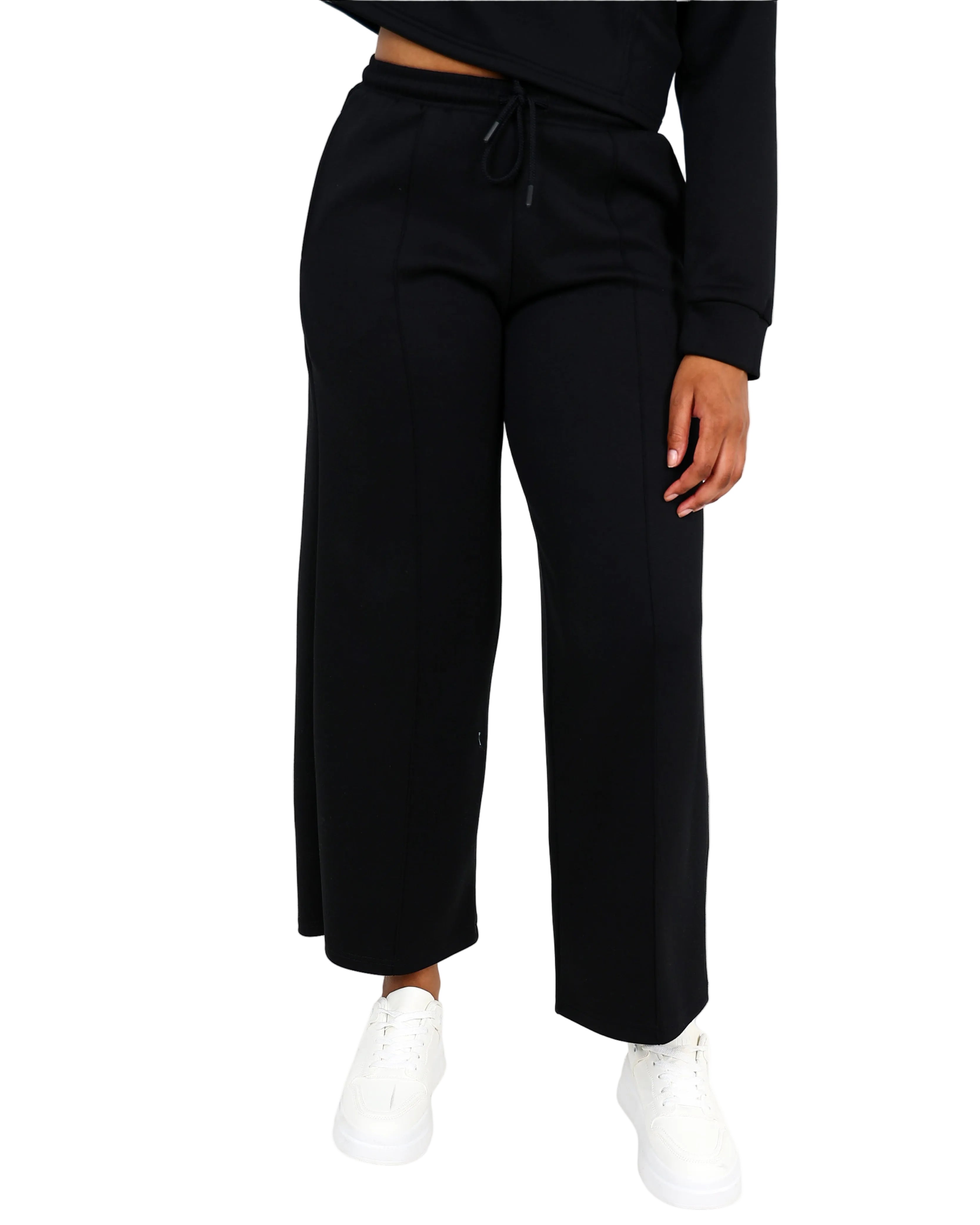Black Wide Leg Soft Touch Active Bottoms