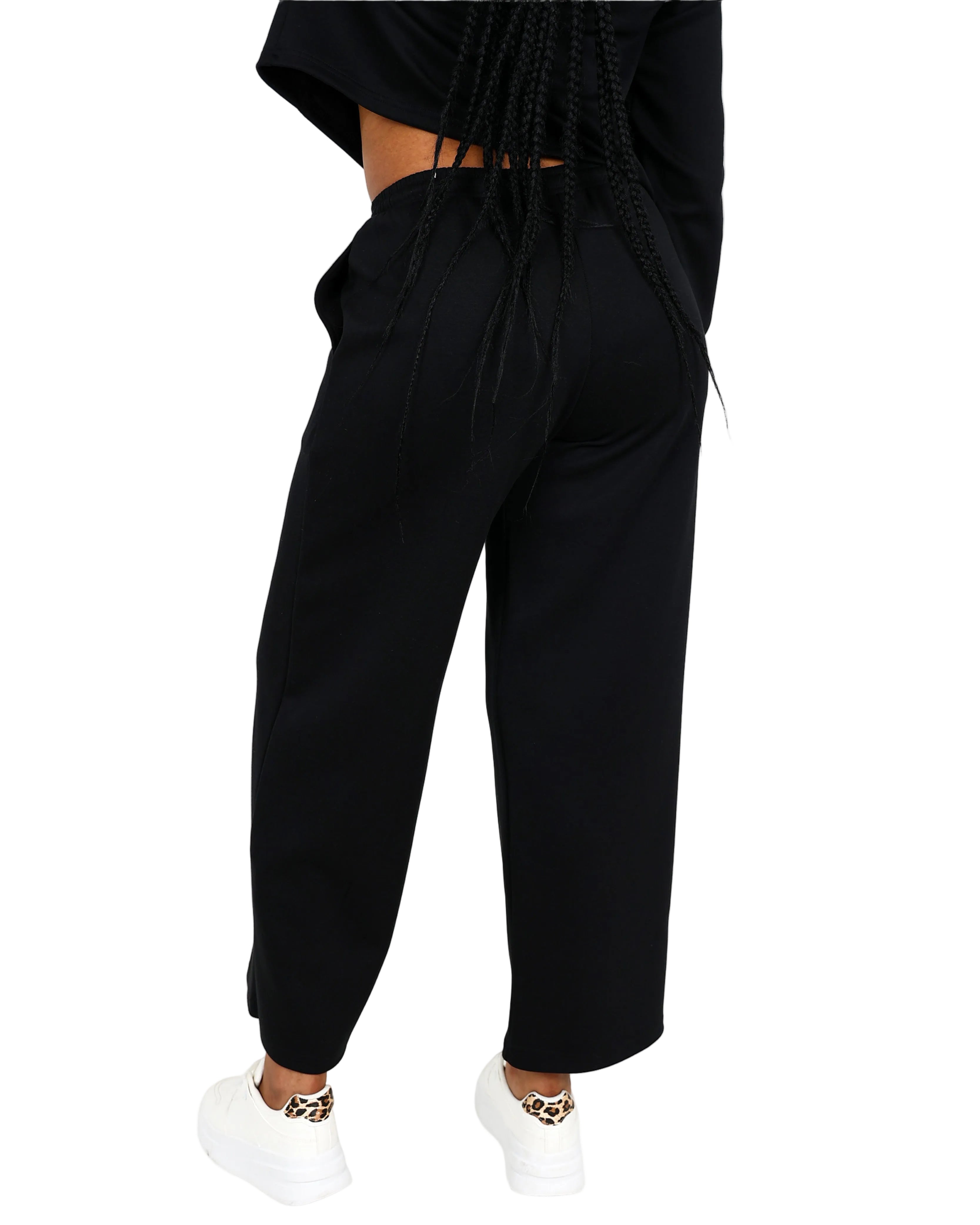 Black Wide Leg Soft Touch Active Bottoms