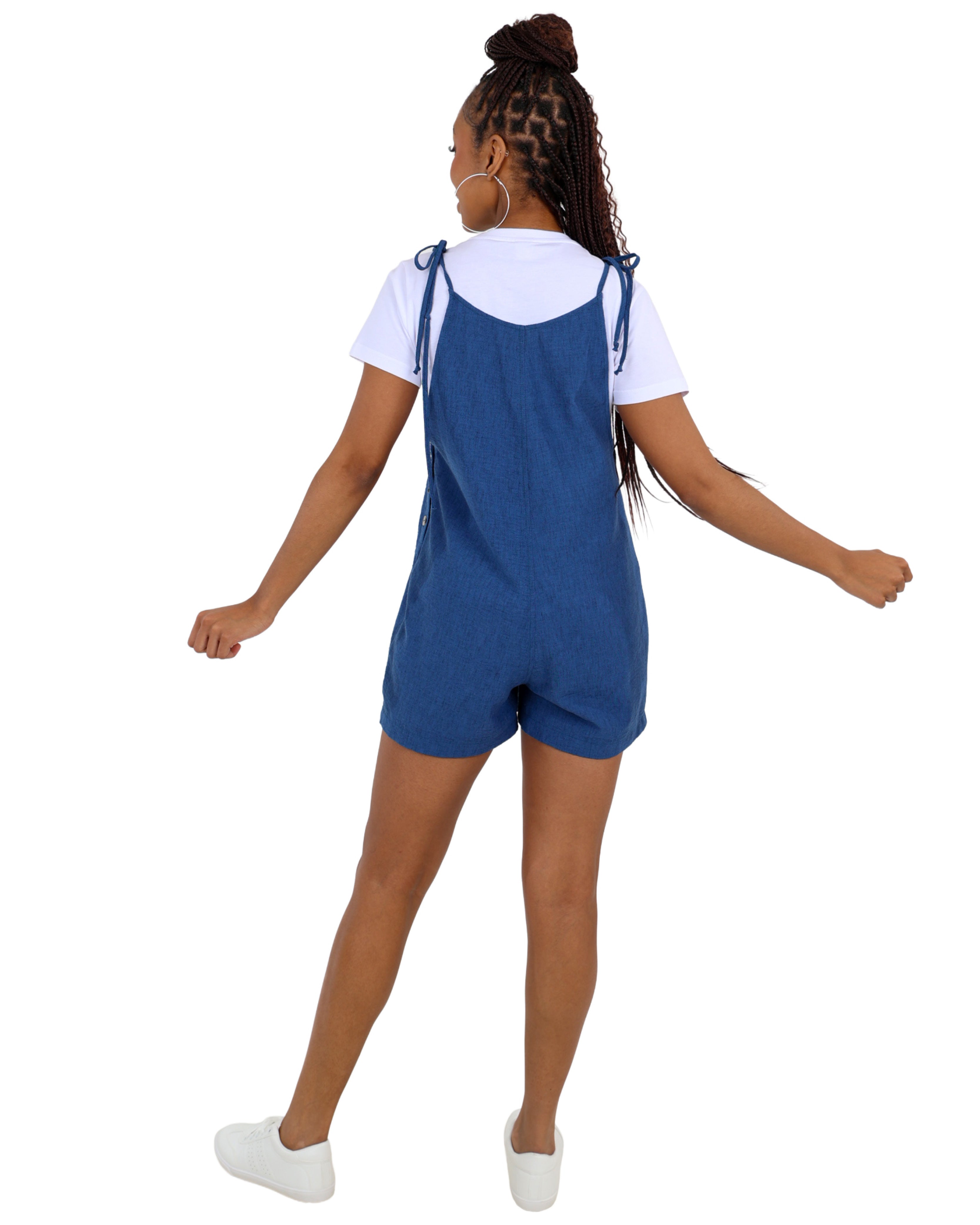 Strappy Button Detail Romper