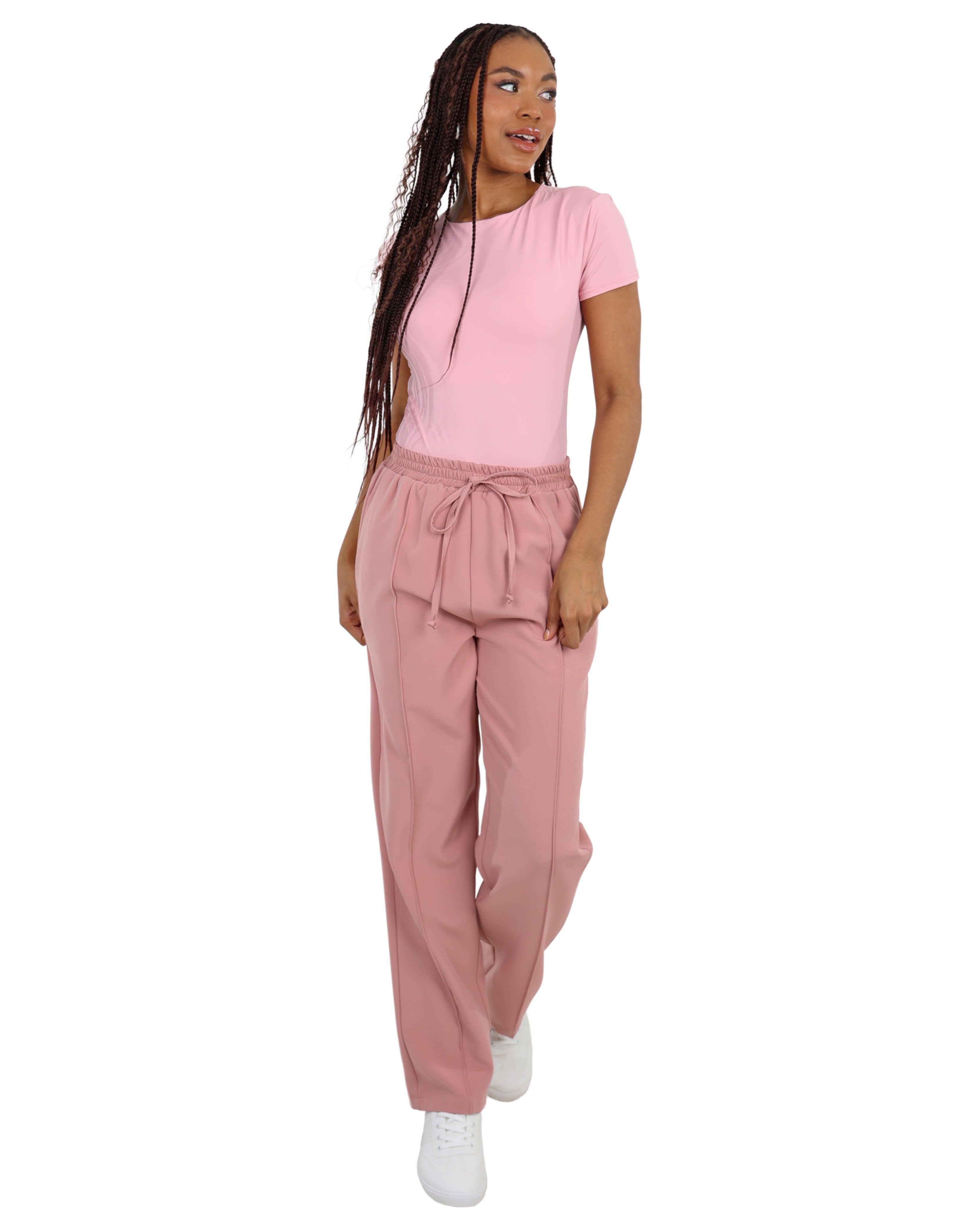 Short Sleeve High Neck Fitted Bodysuit