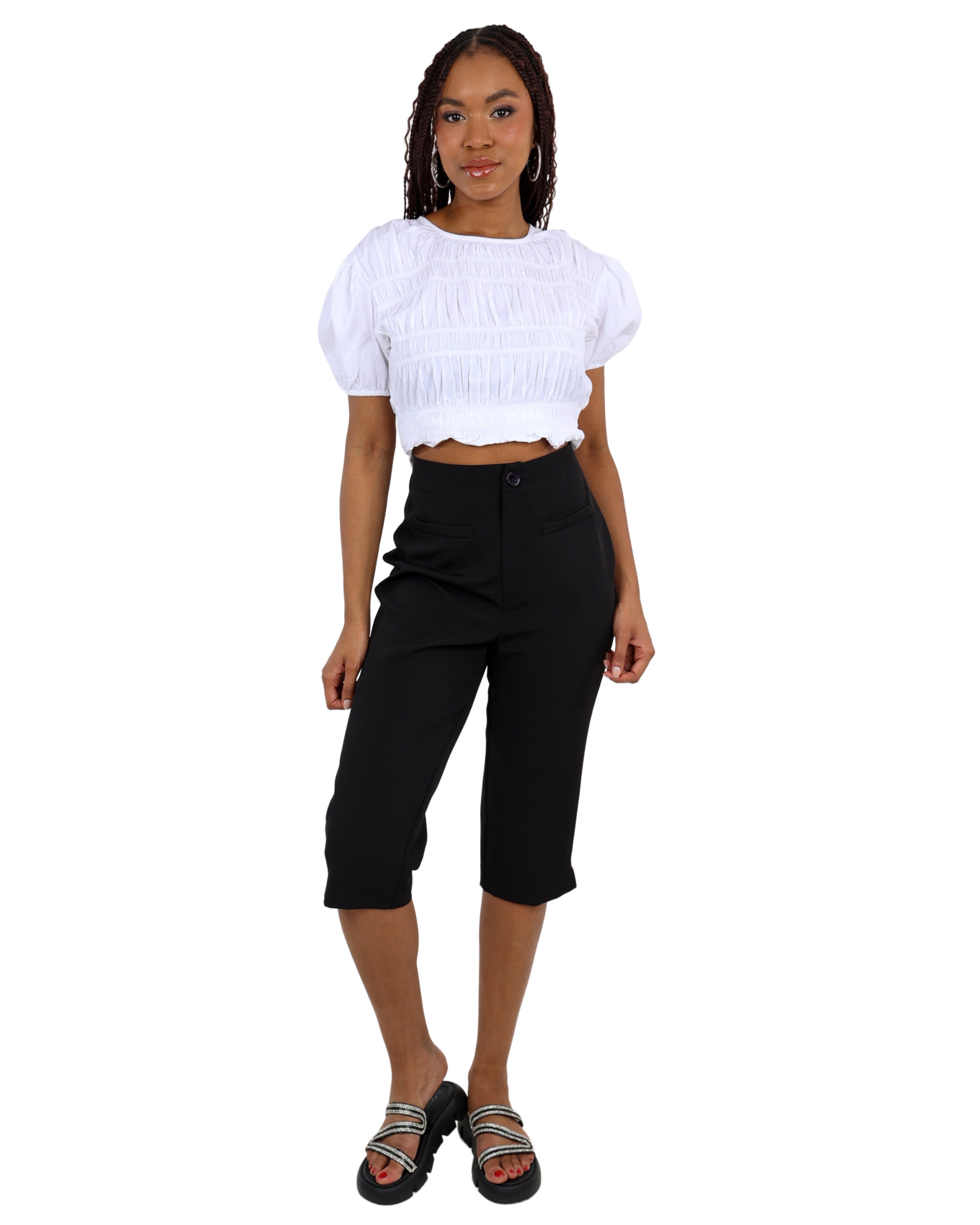 High Wasted Capri Pants