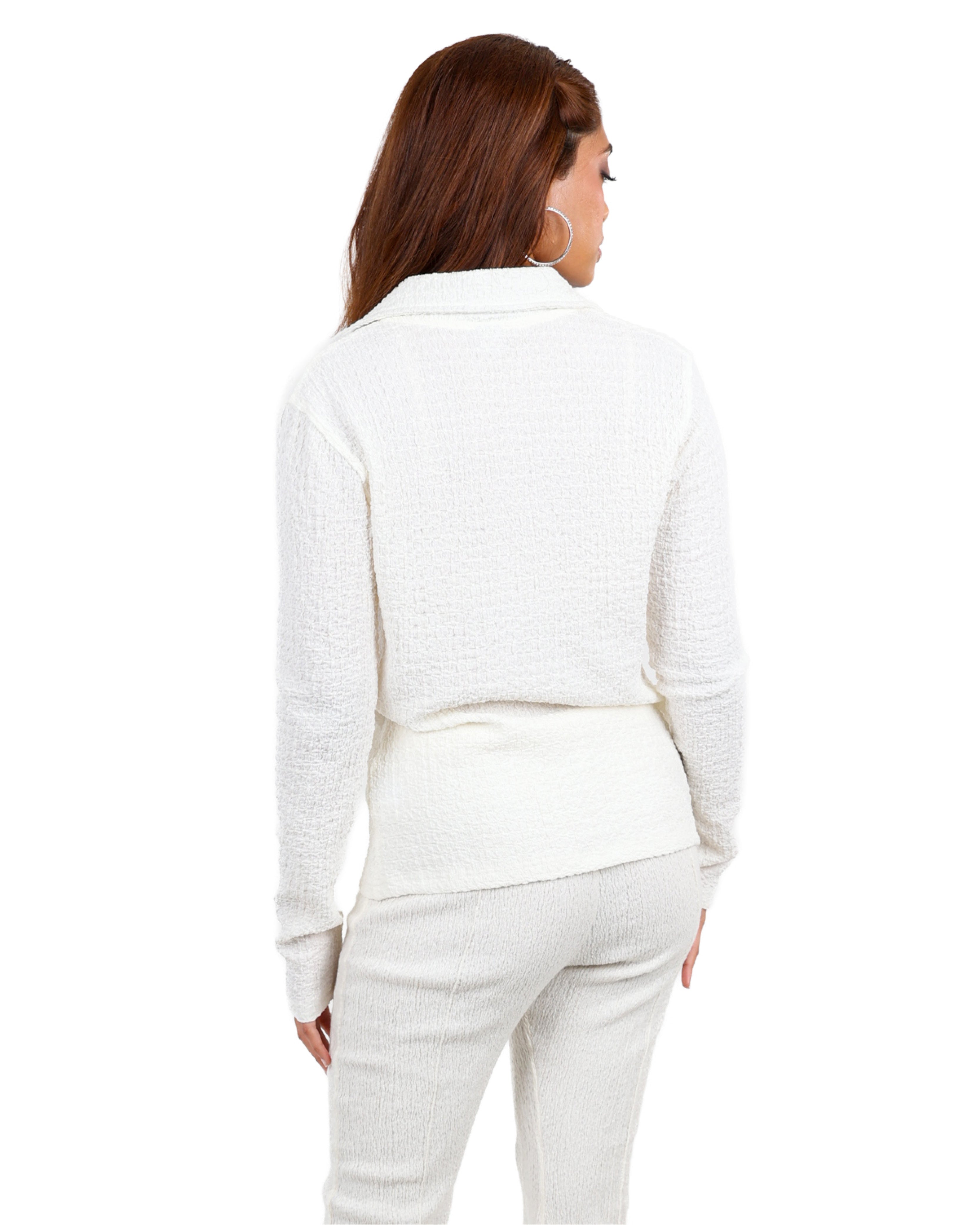 Bubble Knit Long Sleeve Shirt