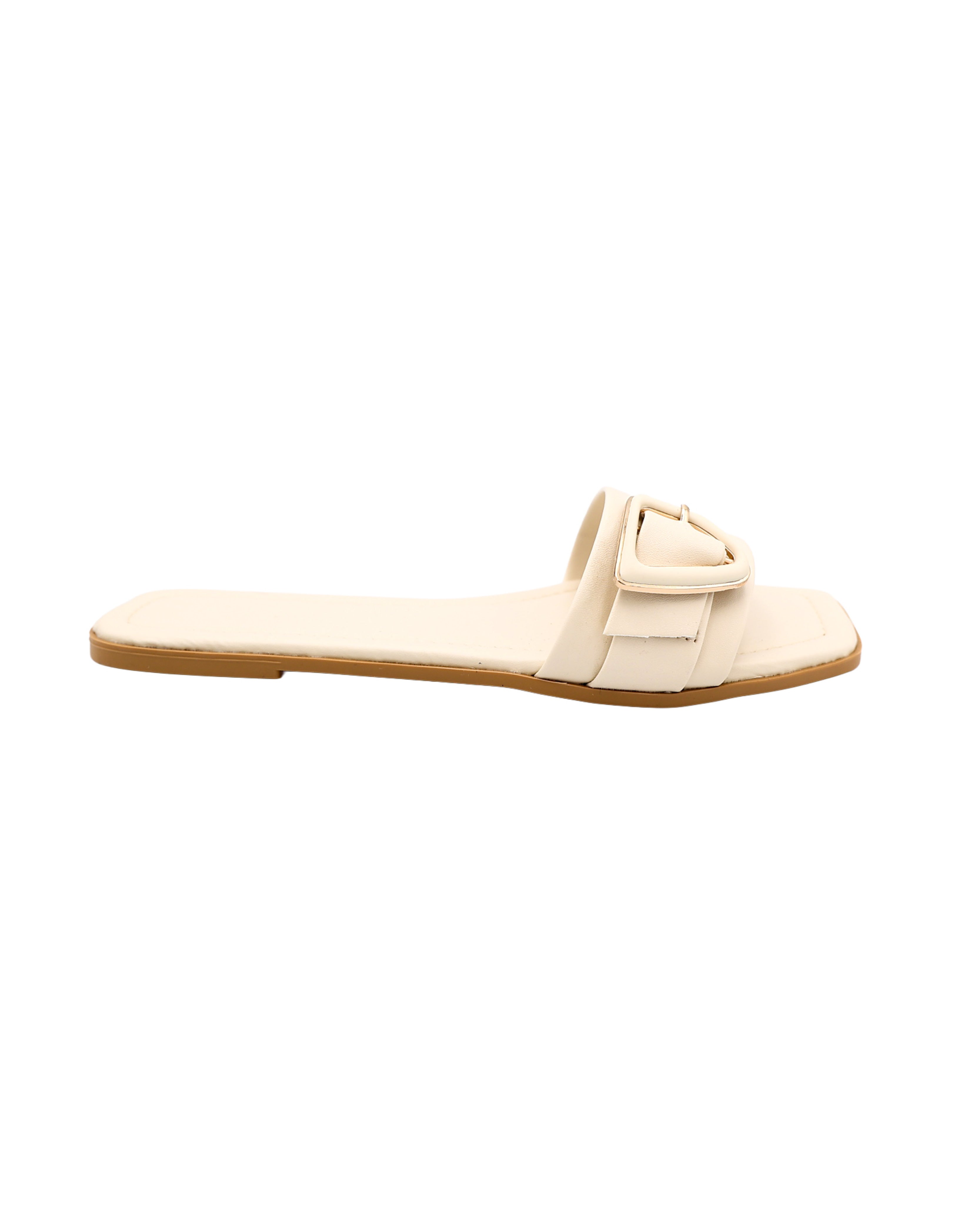 Bone Side Buckle Mules