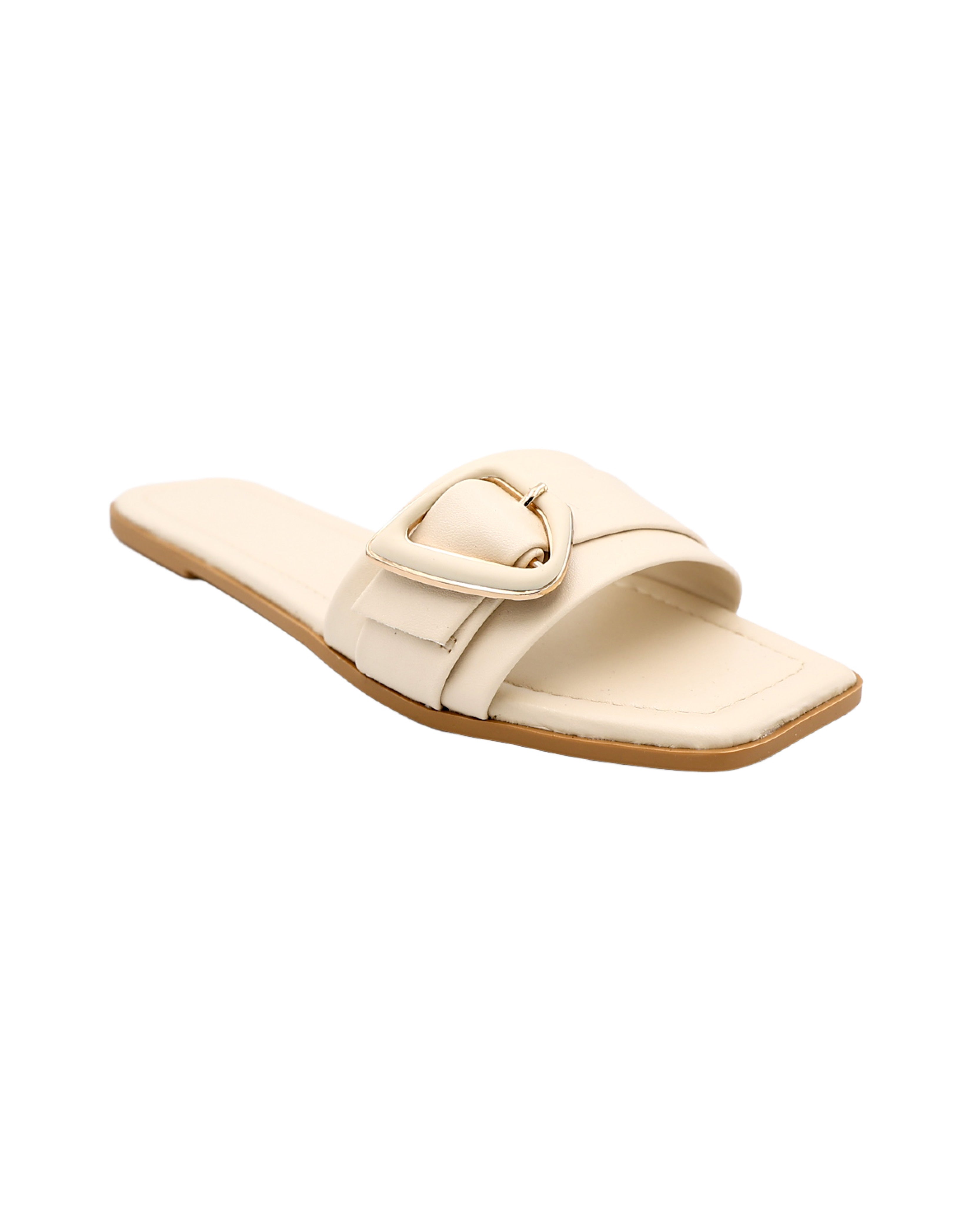Bone Side Buckle Mules