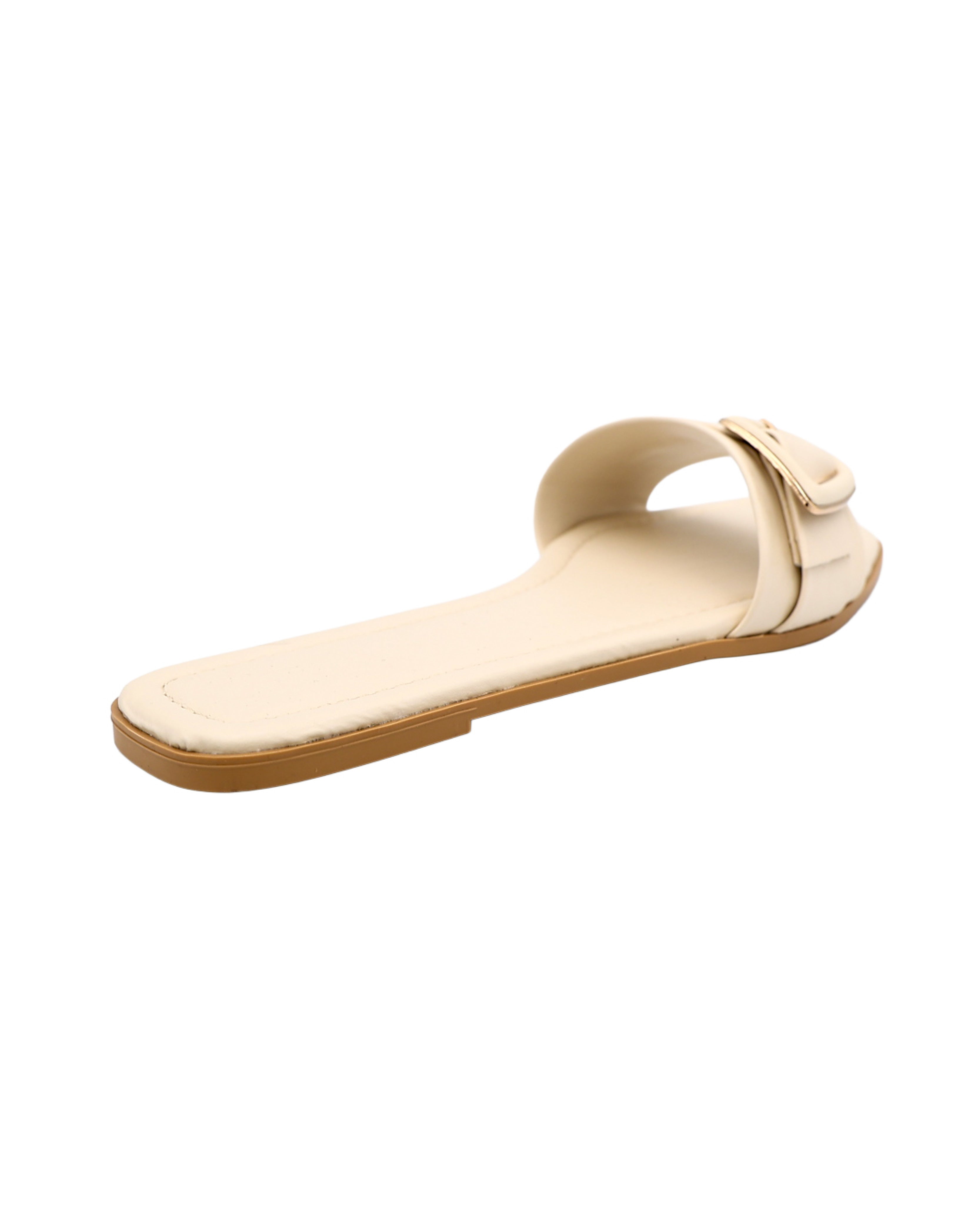 Bone Side Buckle Mules