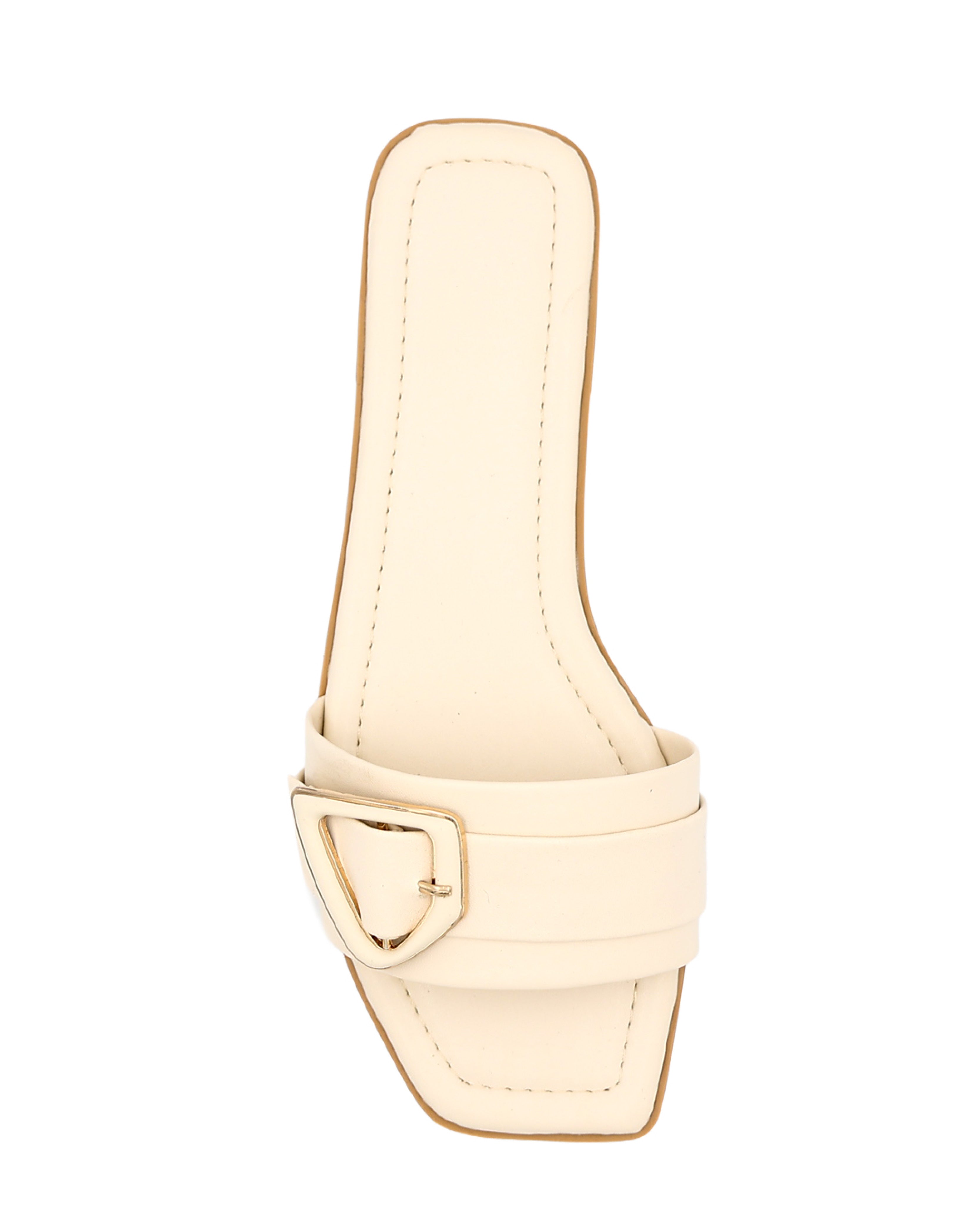 Bone Side Buckle Mules