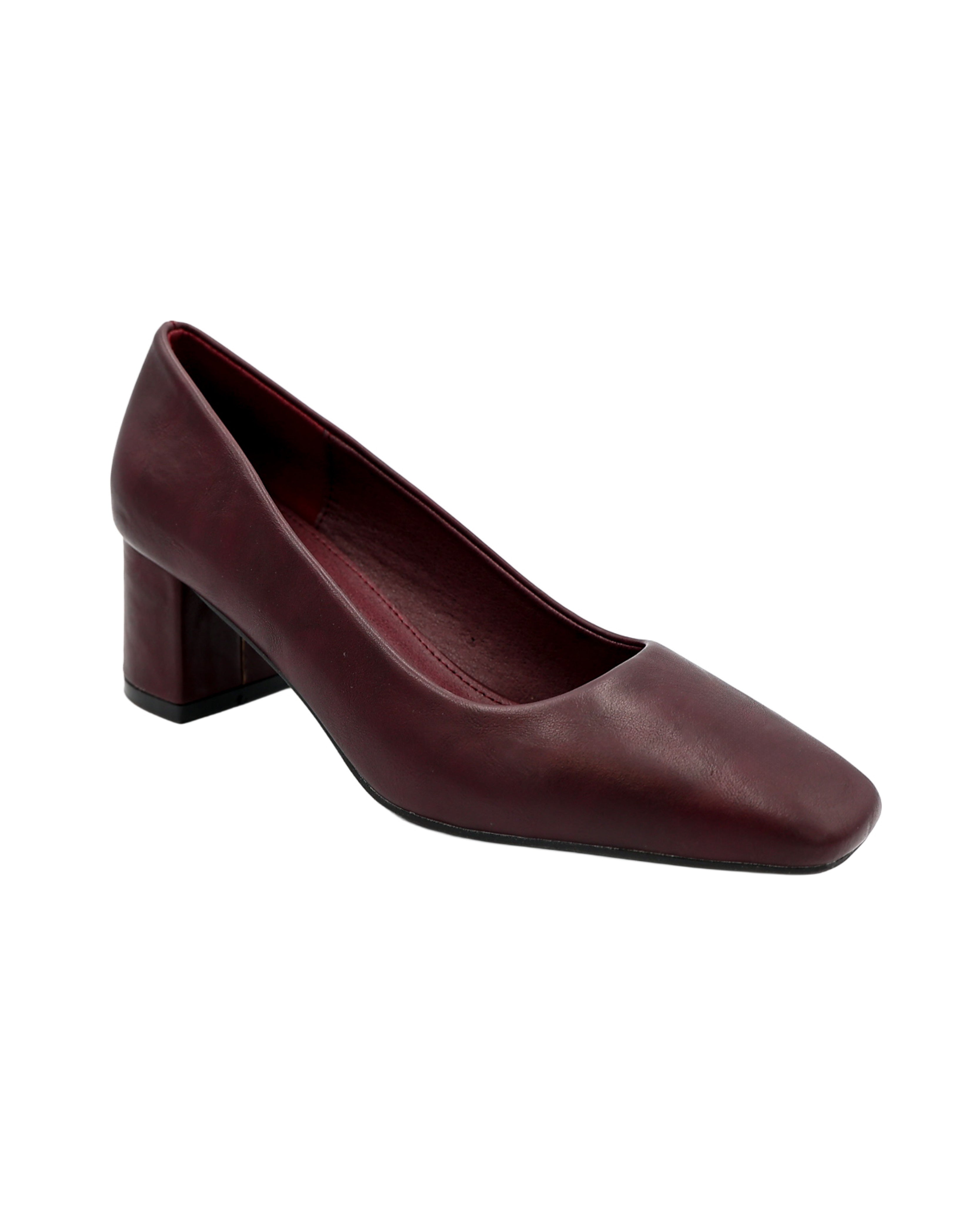 Burgundy Classic Court Shoe