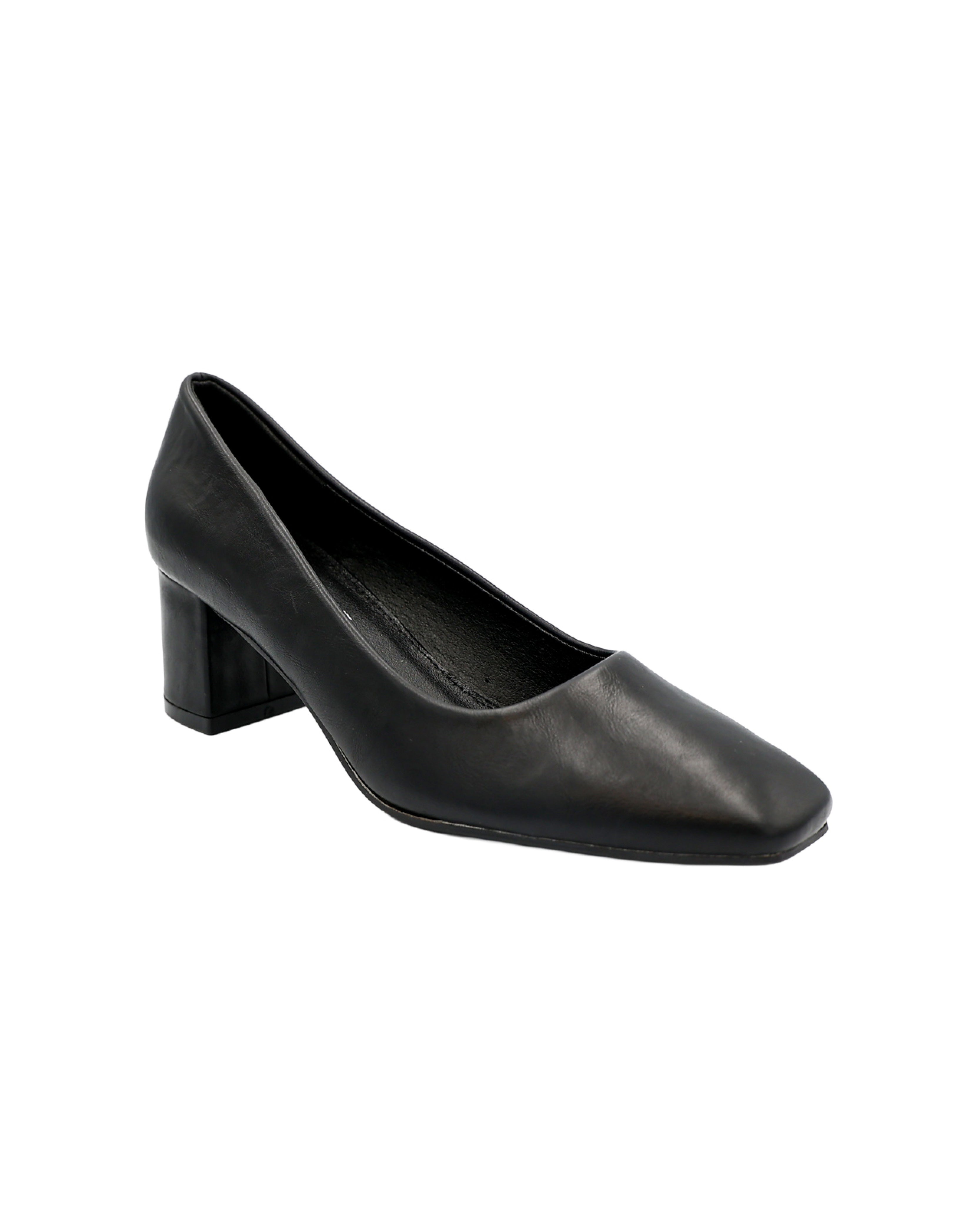 Black Classic Court Shoe