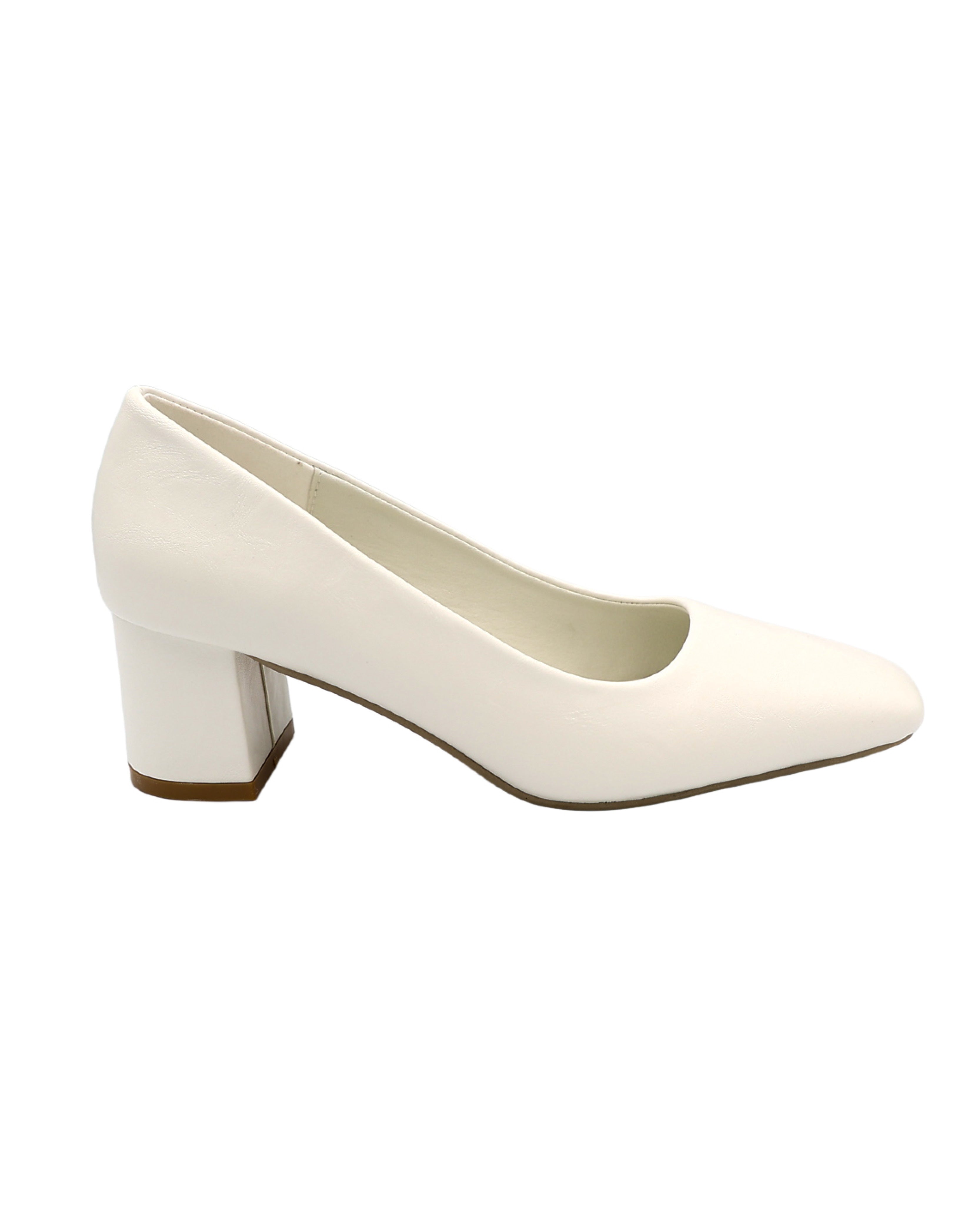 White Classic Court Shoe