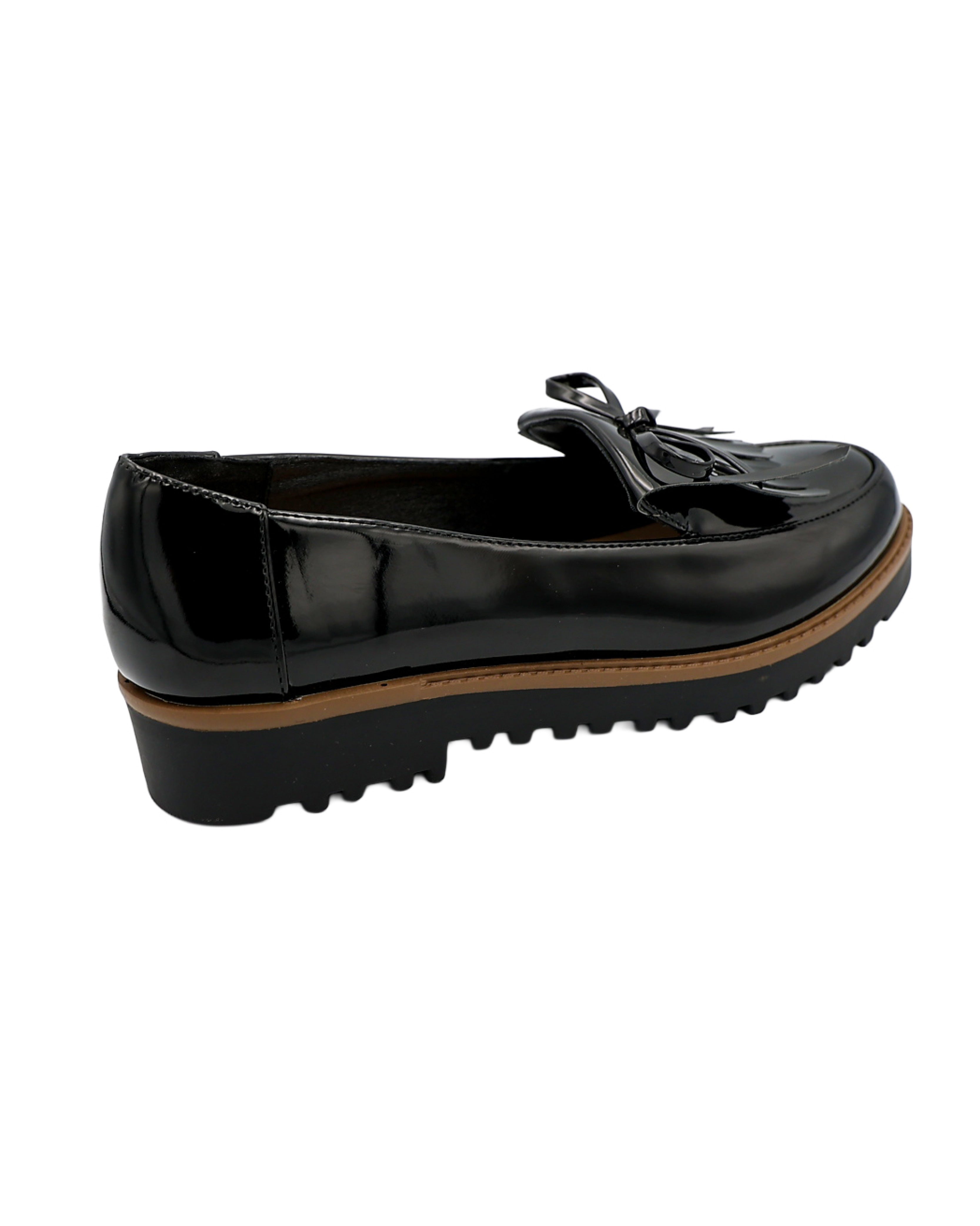 Fringed Bow Boyfriend Shoe