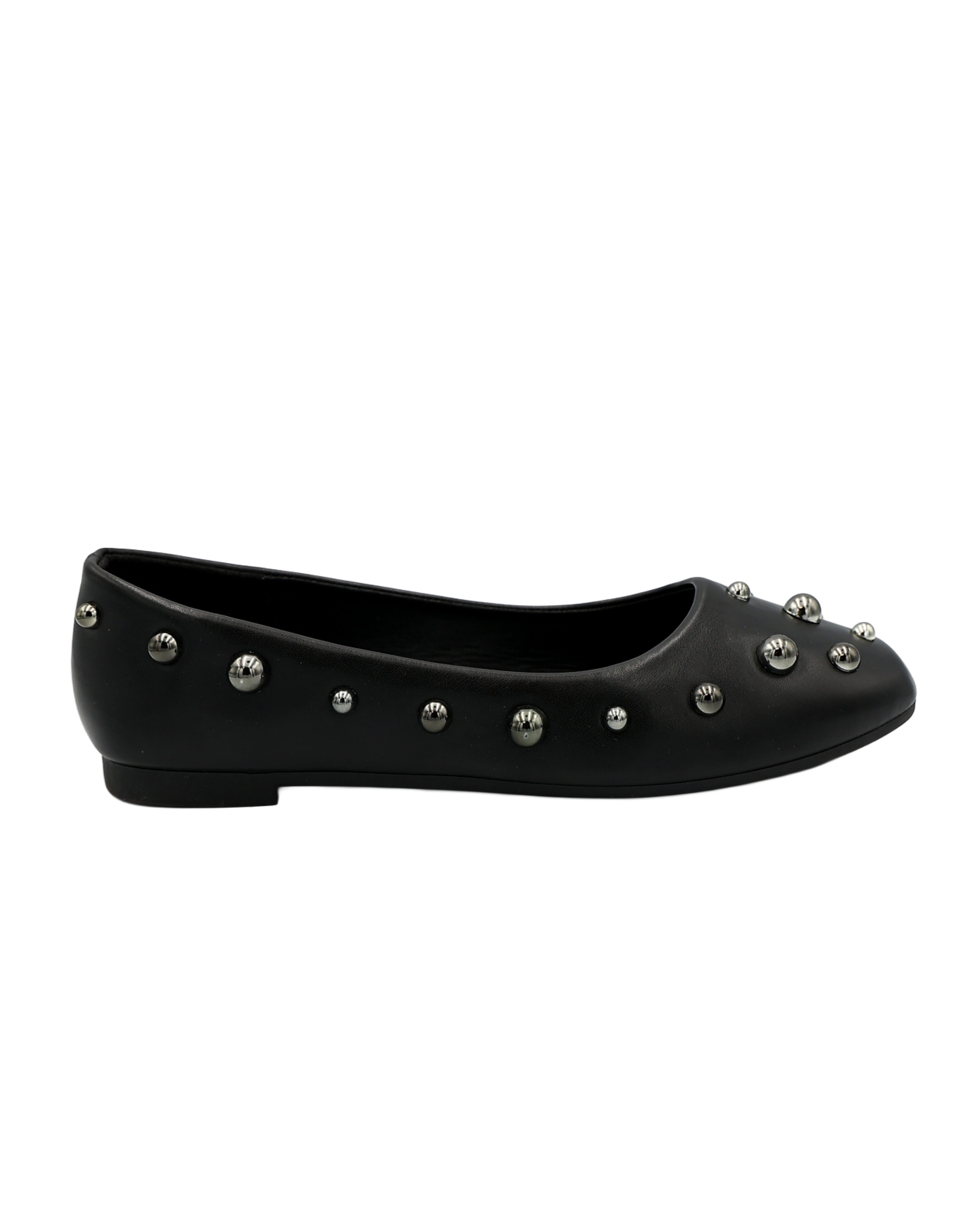 Black Dome Embellished Pump