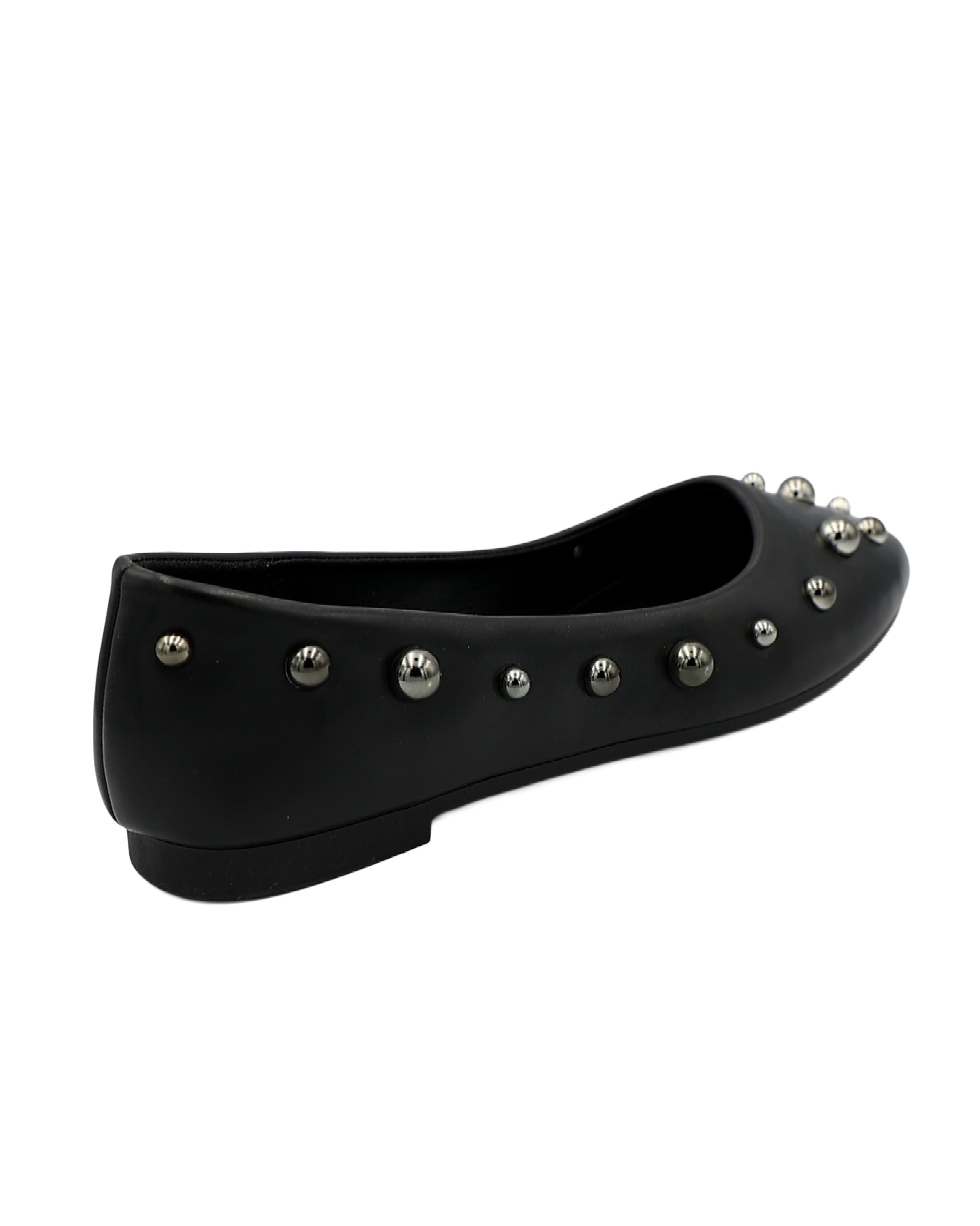 Black Dome Embellished Pump