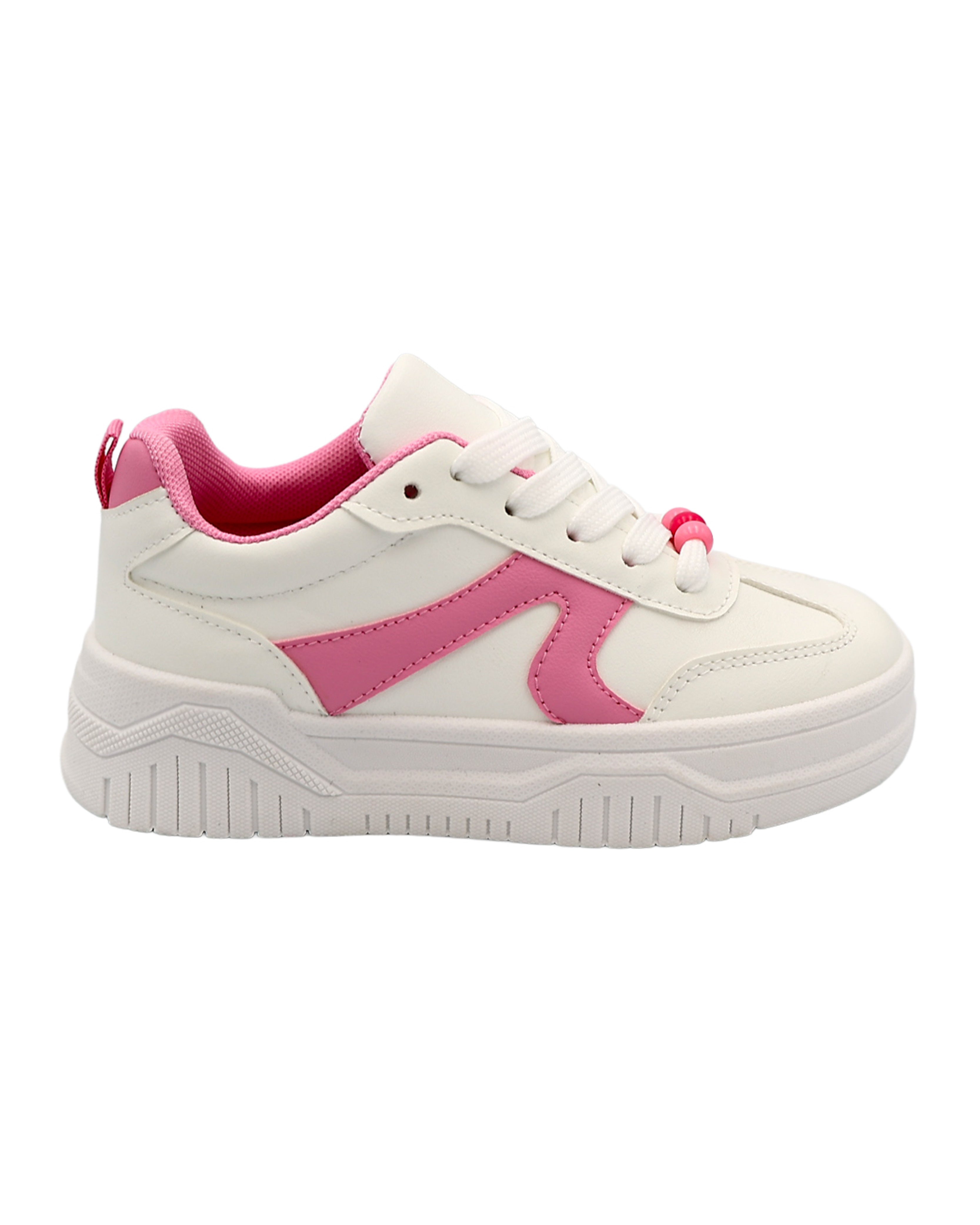 Girls Pink & White Chunky Sneaker