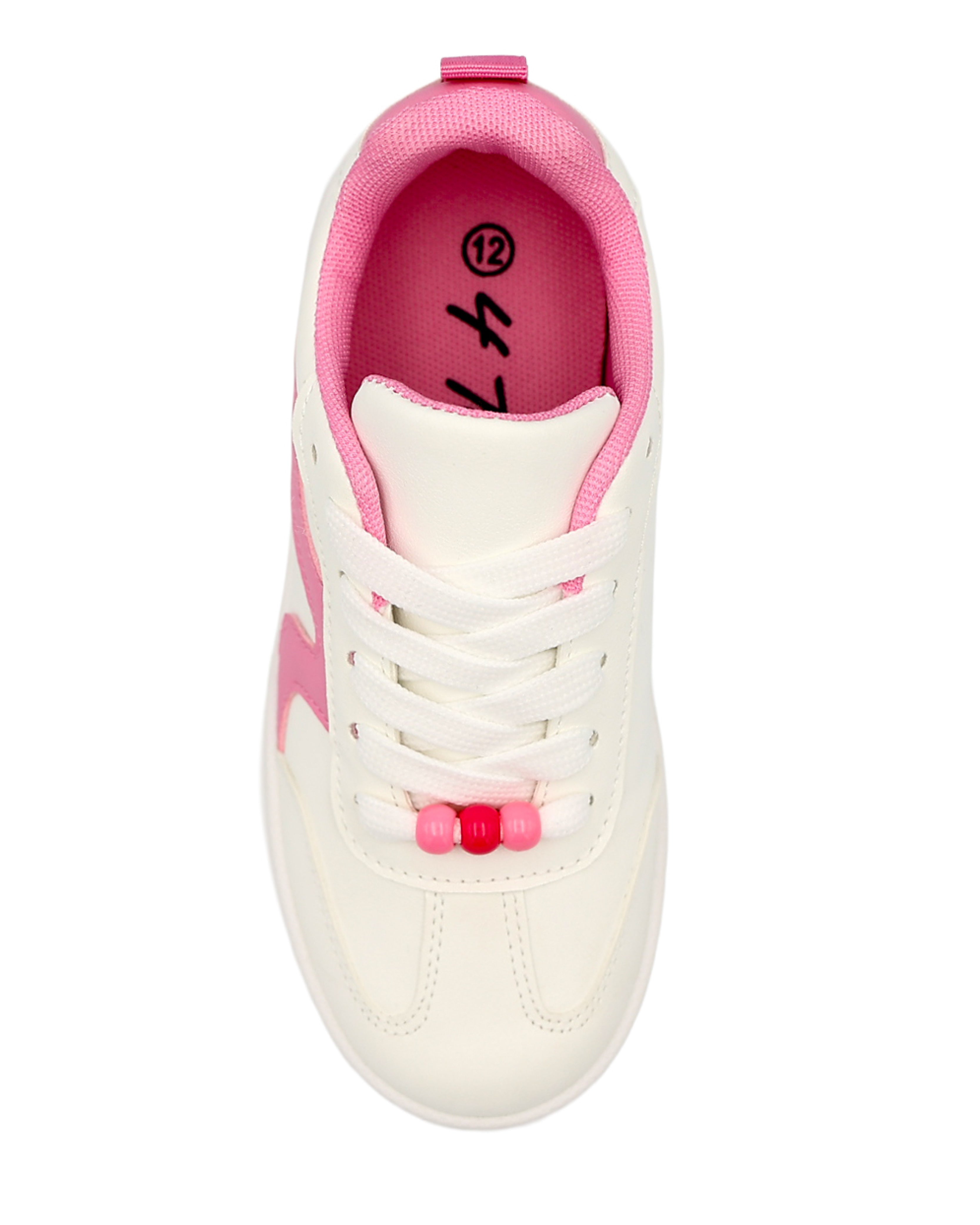 Girls Pink & White Chunky Sneaker
