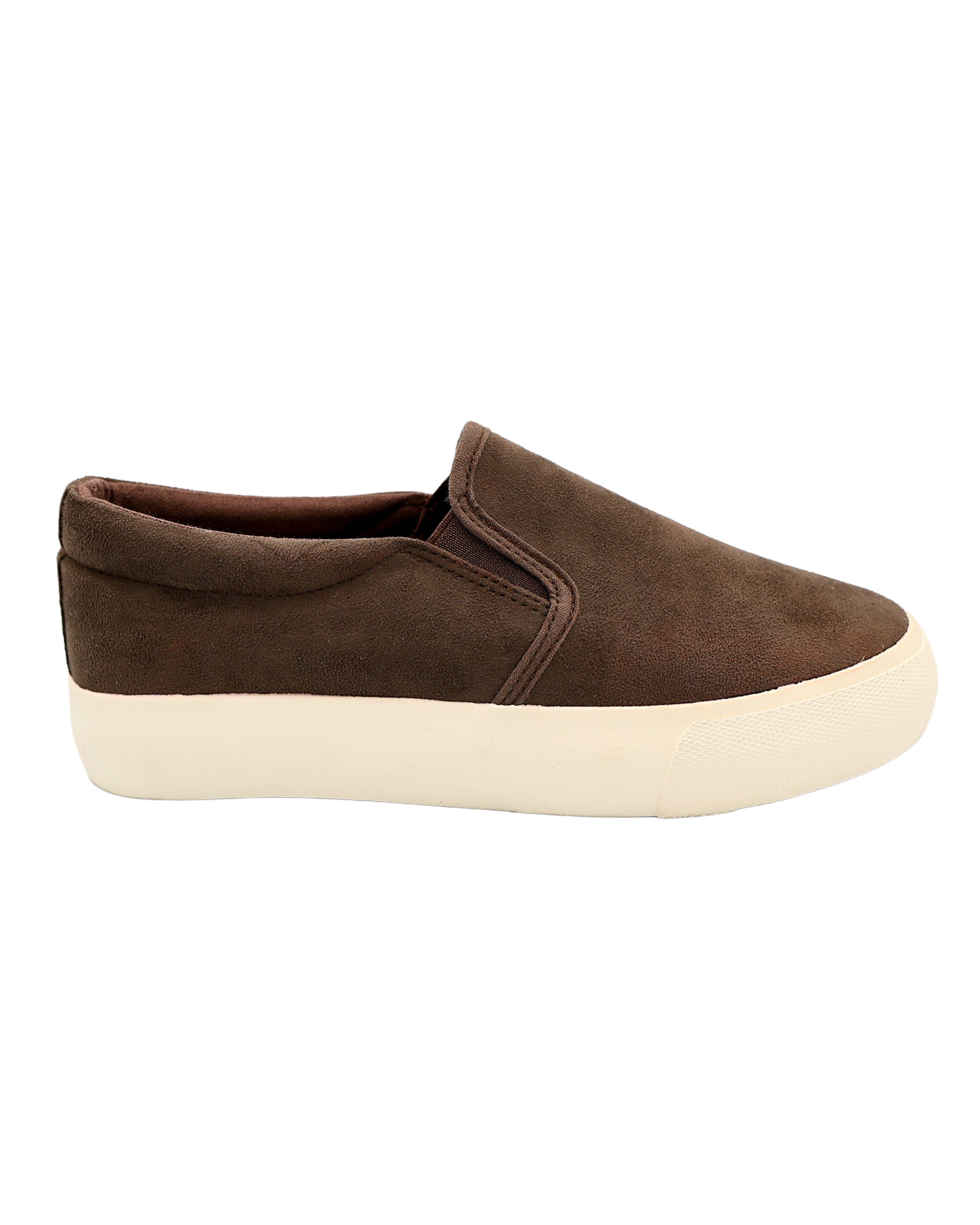 Brown Gusset Slip-On Sneaker