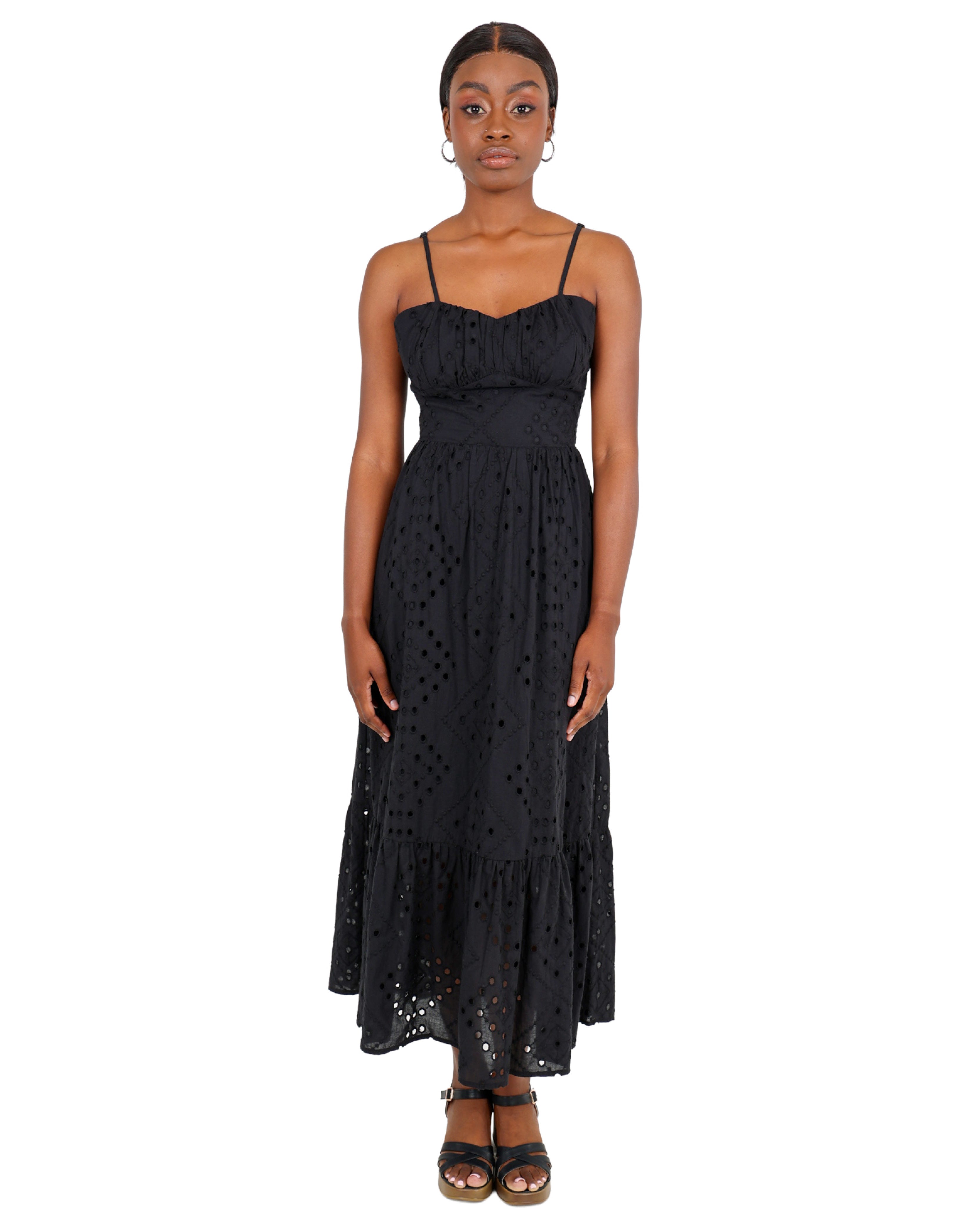 Bustier Anglaise Midi Dress