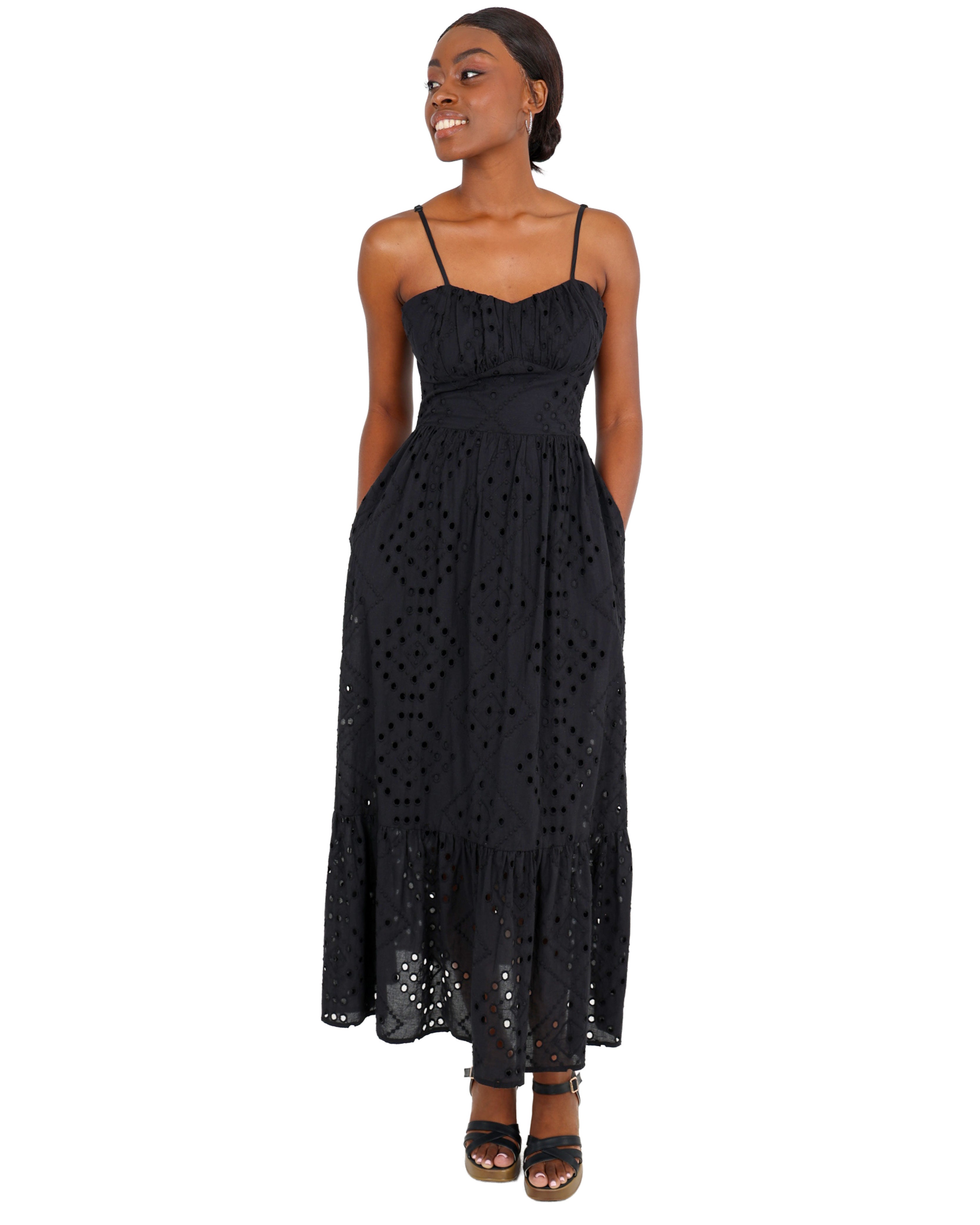 Bustier Anglaise Midi Dress