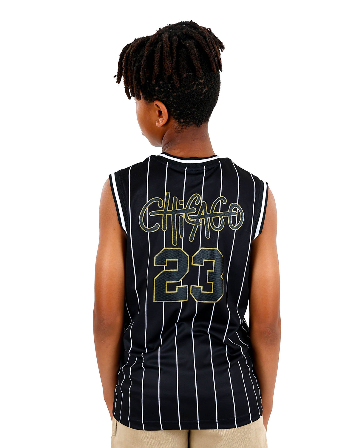 Sleeveless Black V-Neck Chicago 23 Vest