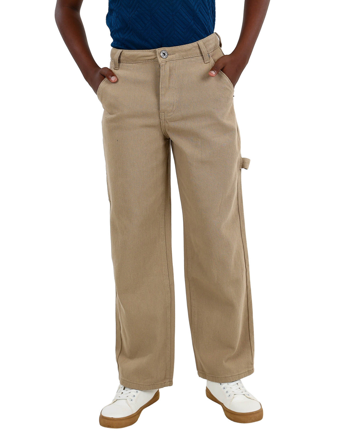Khaki Casual Carpenter Pants