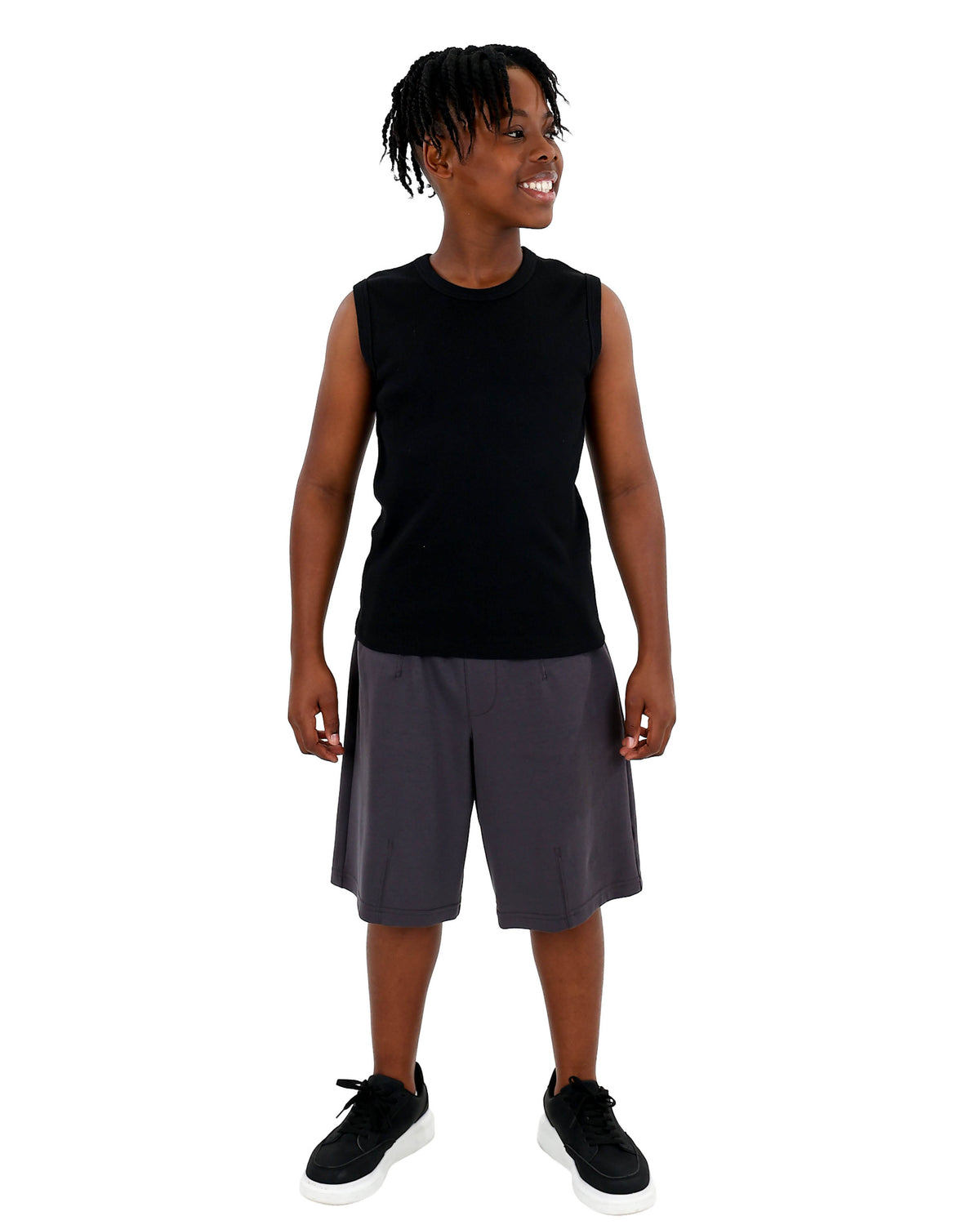 Sleeveless Ribbed Tank Top