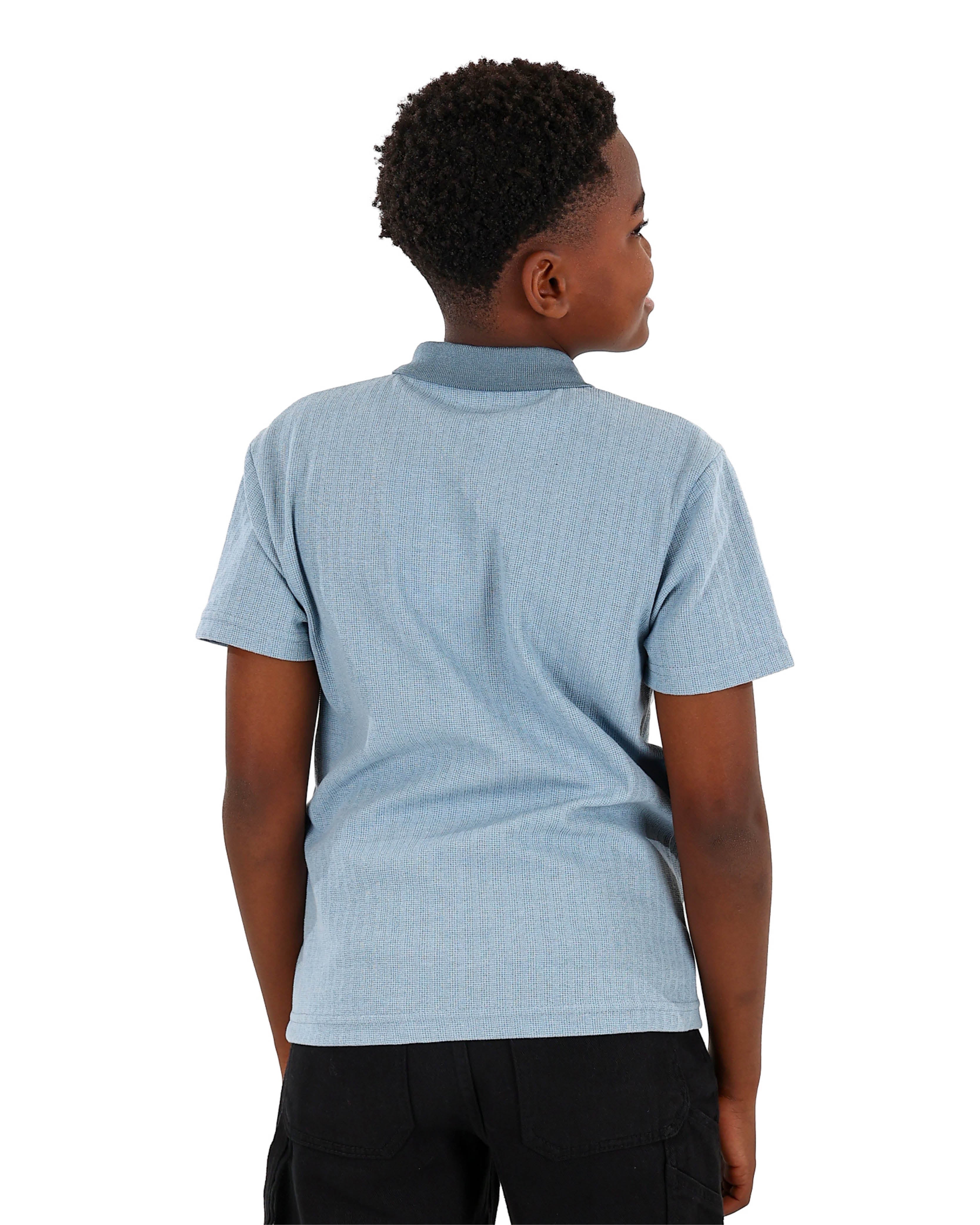 Short Sleeve Striped Jacquard Shirt