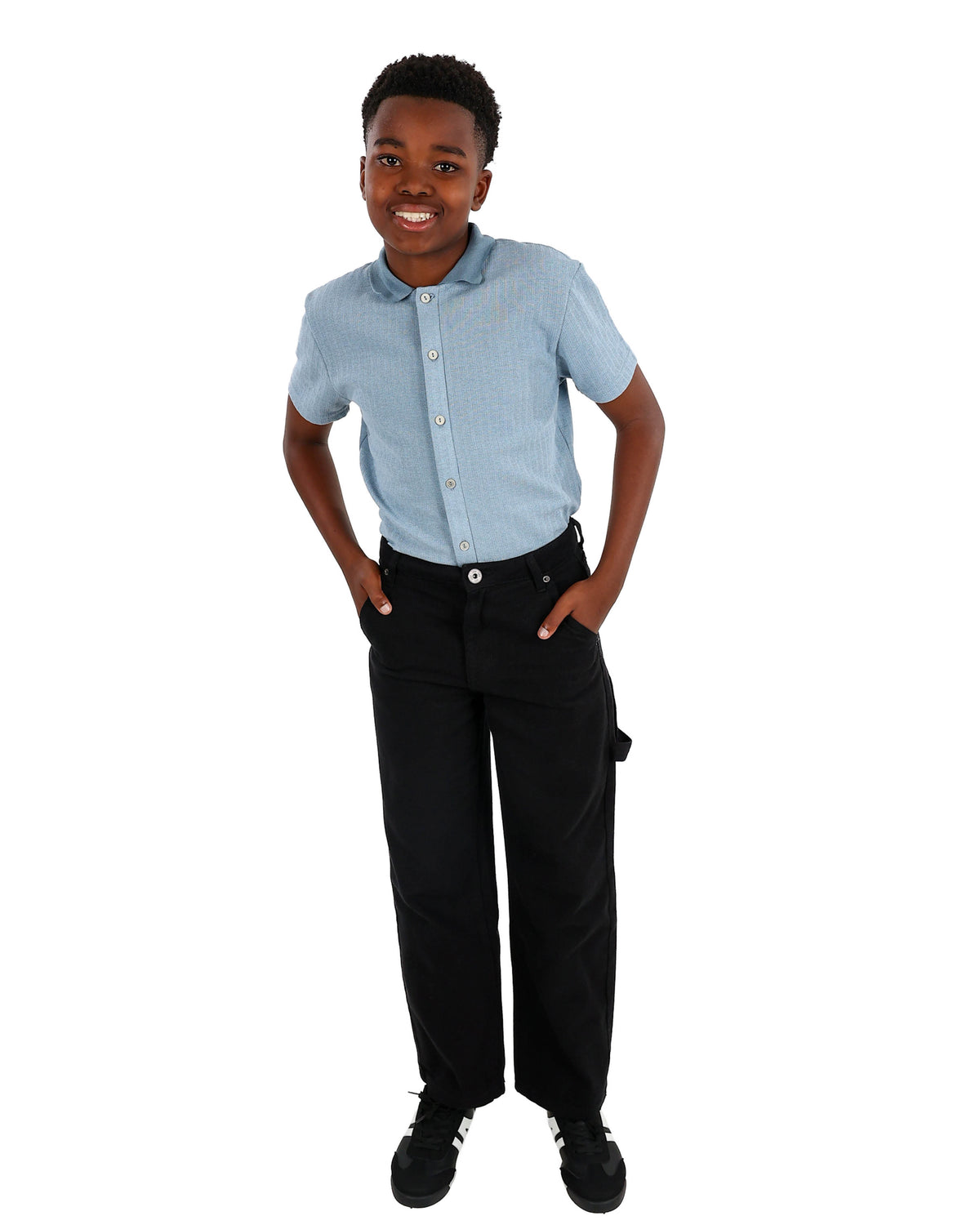 Black Casual Carpenter Pants