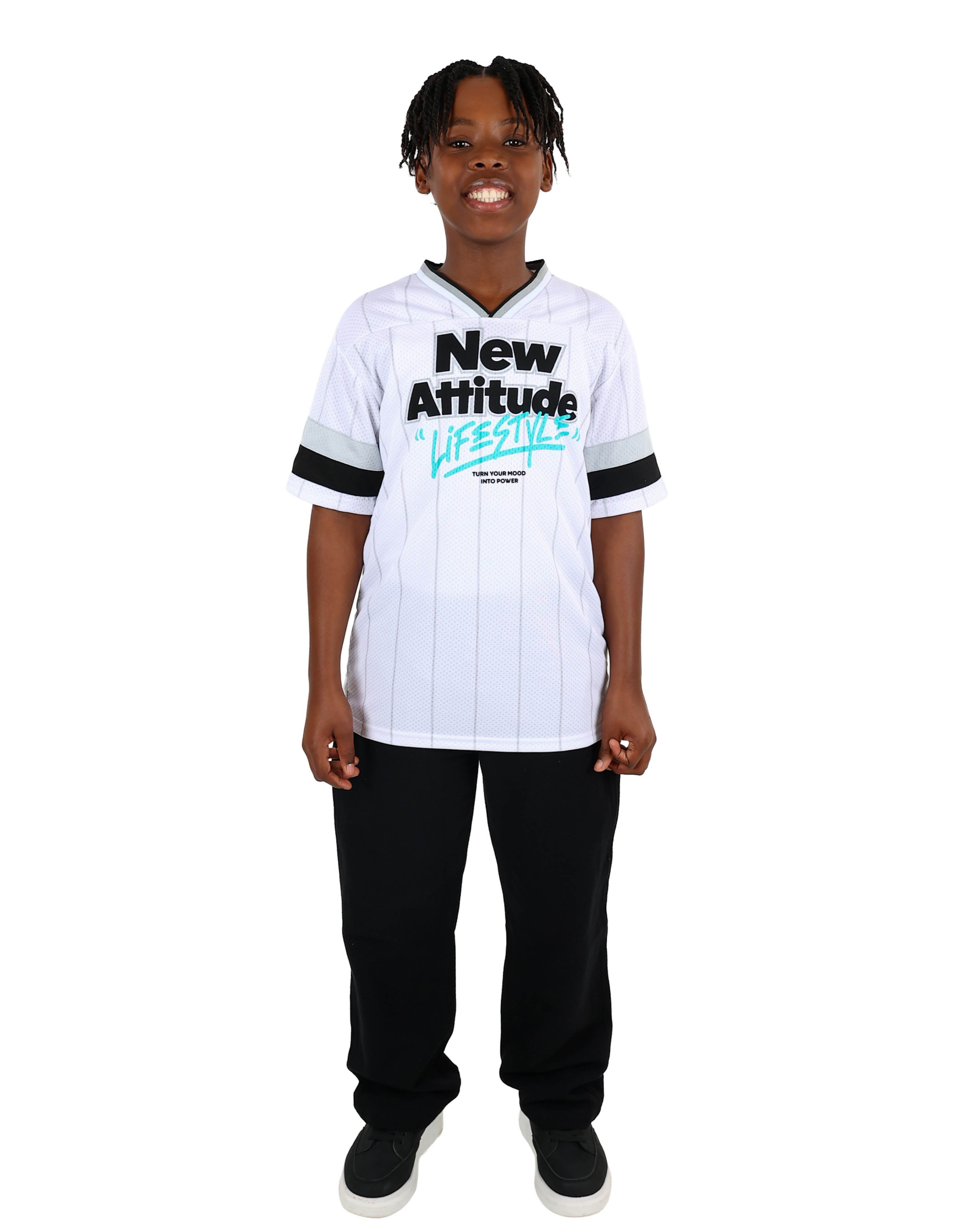 Short Sleeve New Attitude Graphic Print T-Shirt
