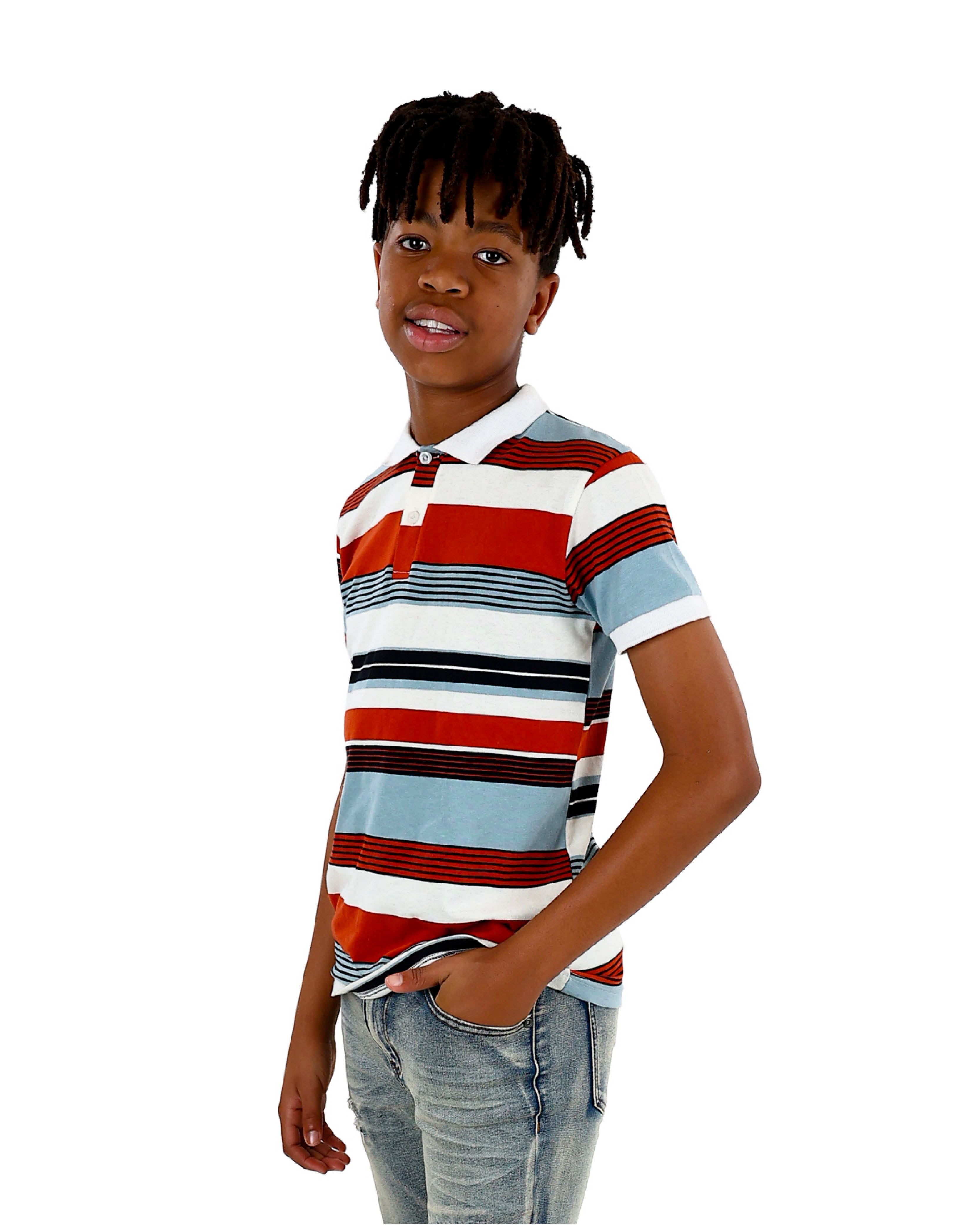 Short Sleeve Striped Golfer