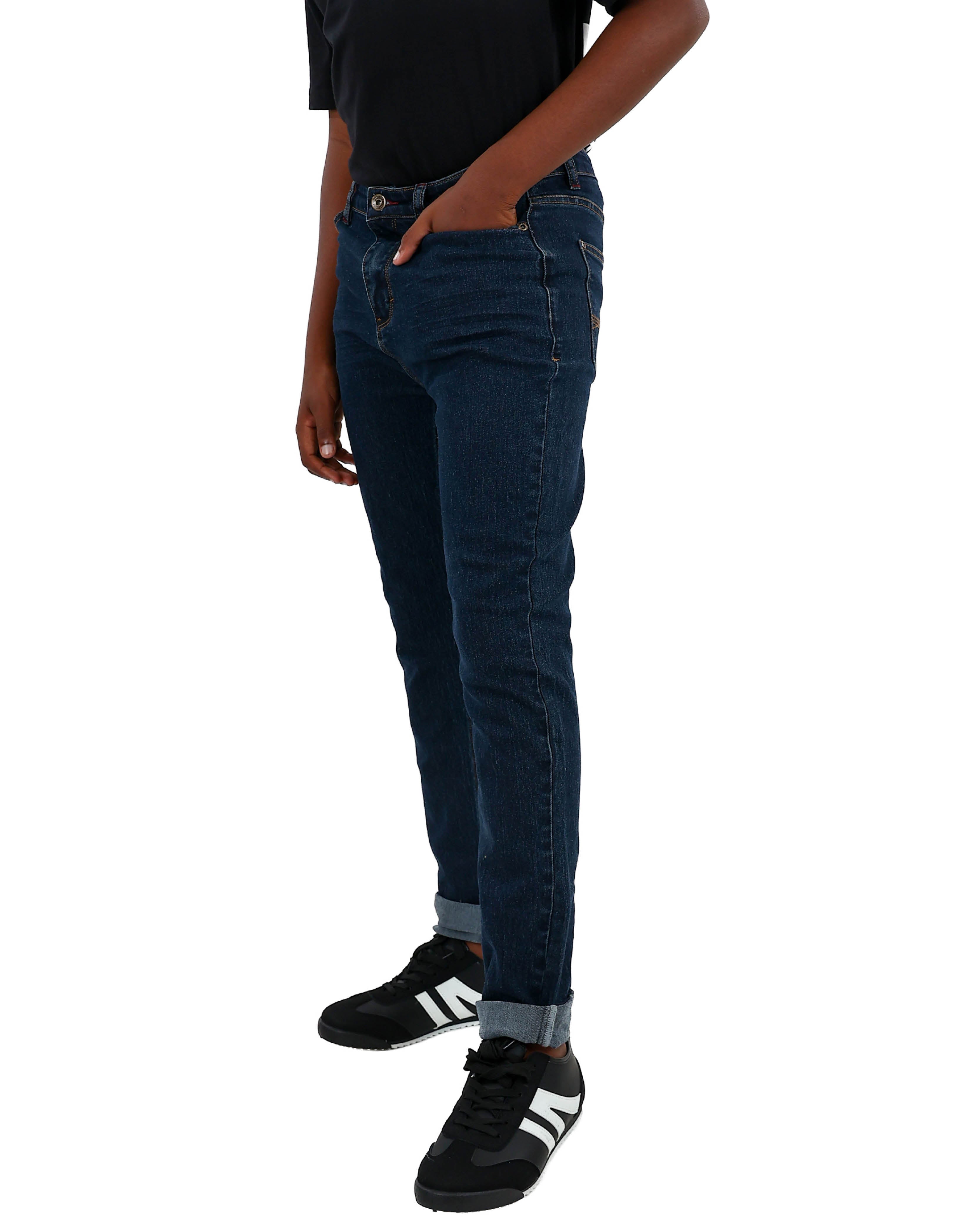 Dark Indigo Crease Detail Jeans