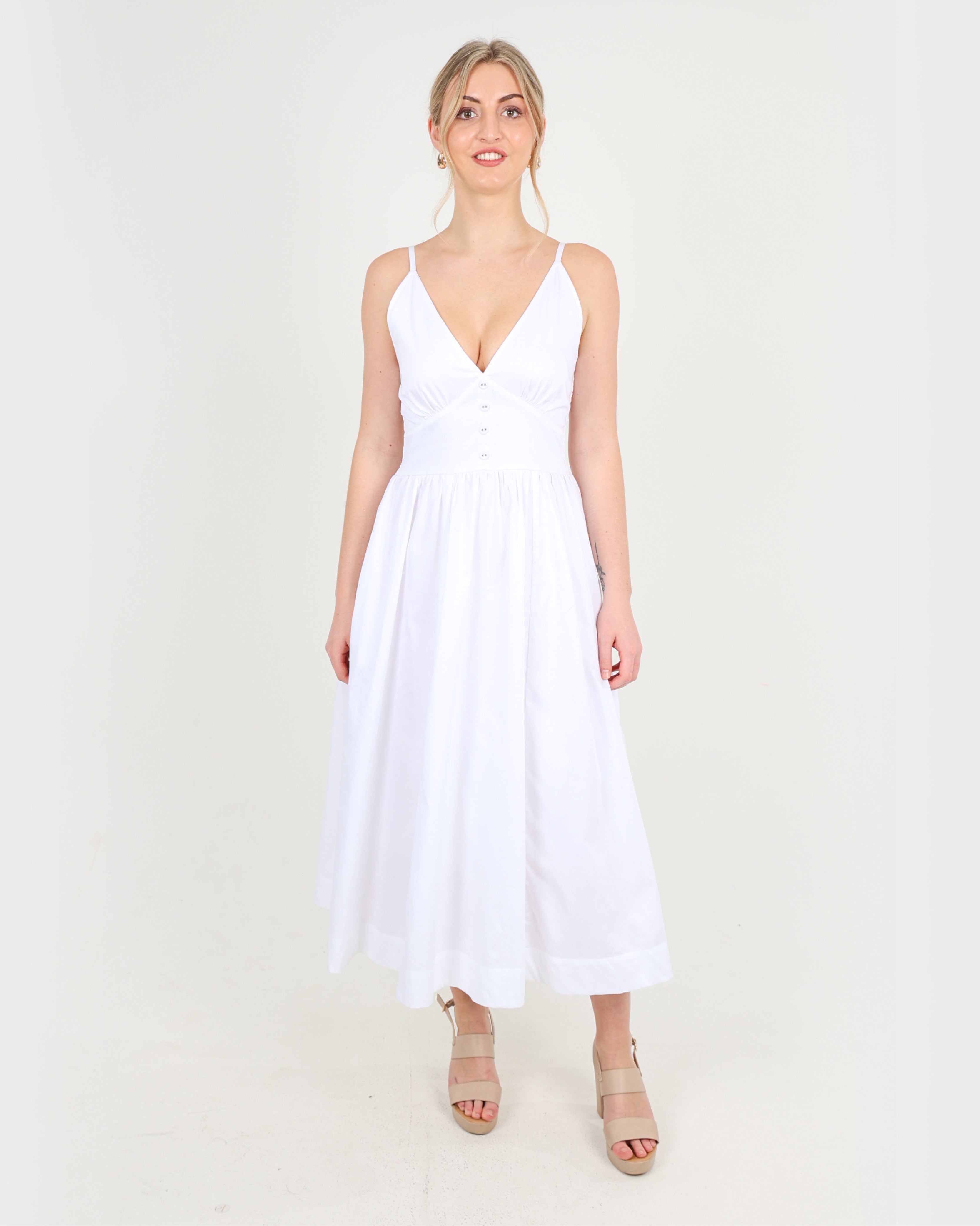 Strappy Daydreamer Cotton Maxi Dress