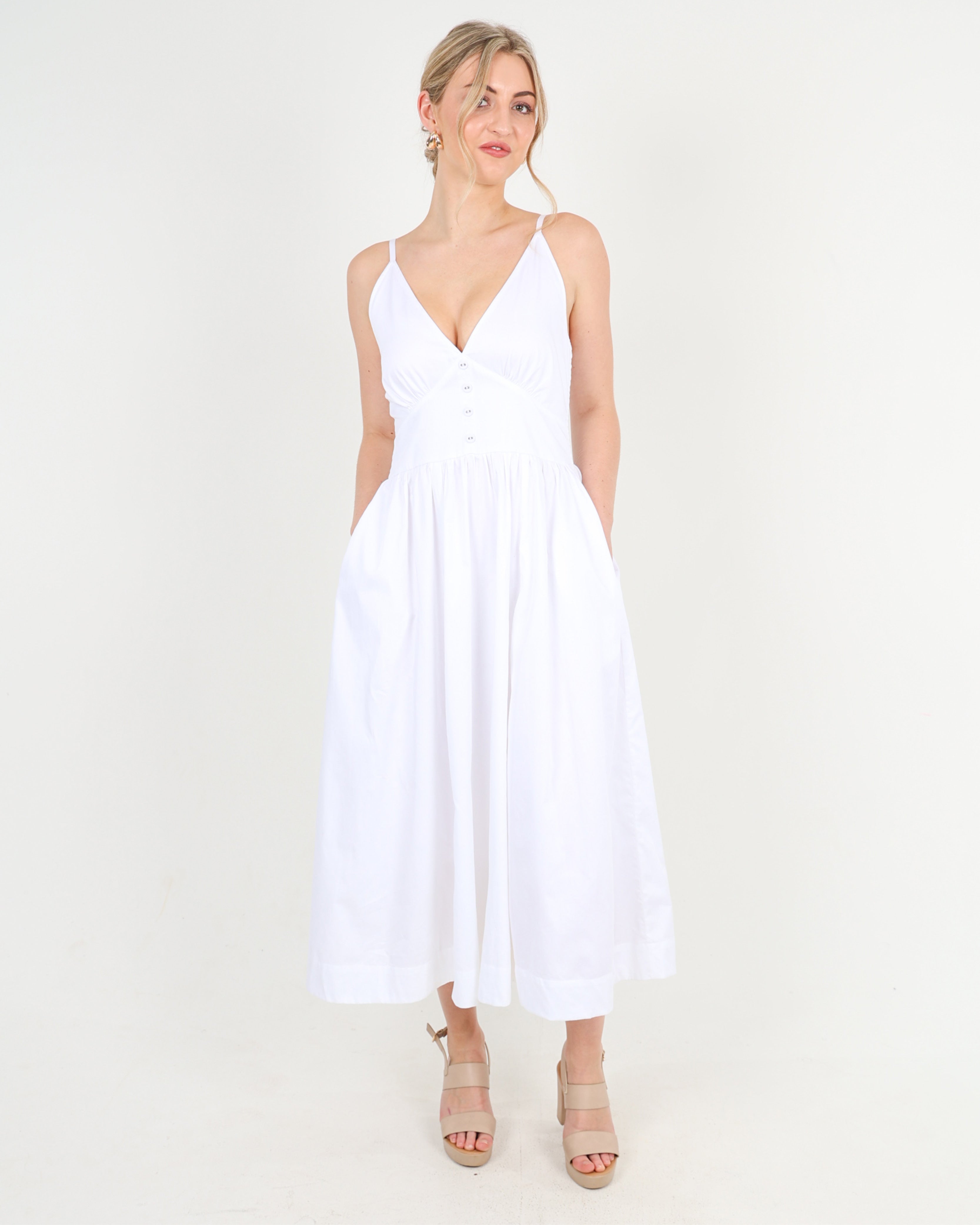 Strappy Daydreamer Cotton Maxi Dress