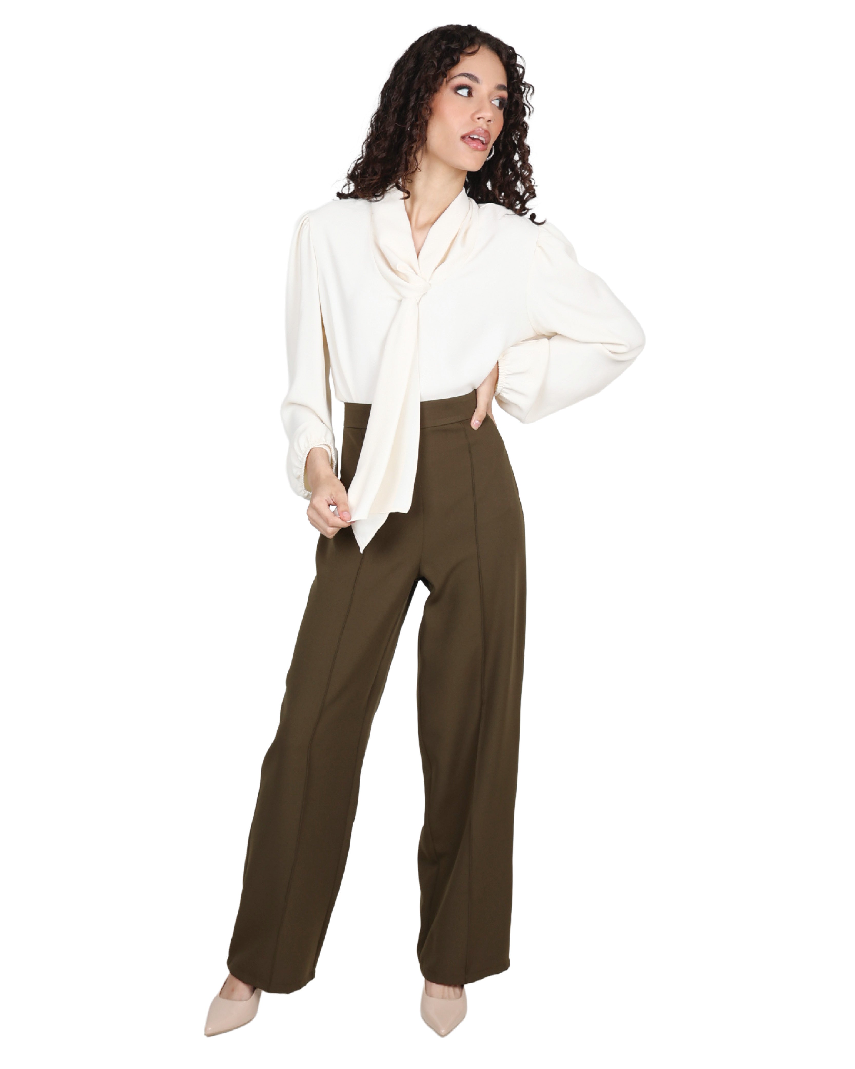 Pin Tuck Formal Pants